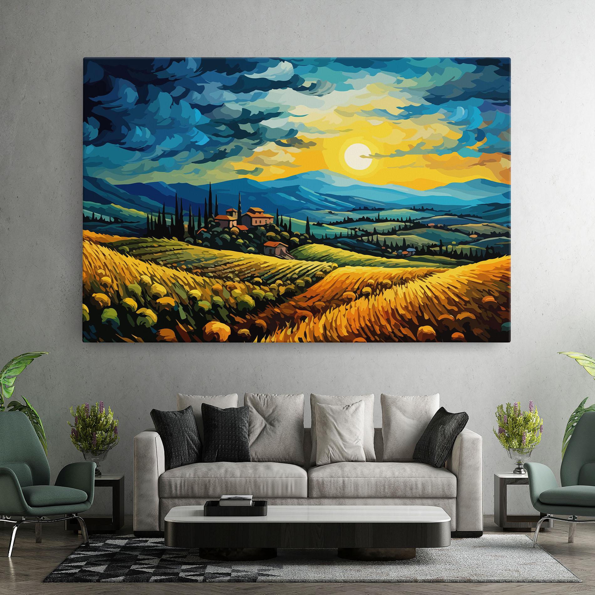 Vászonkép Rural Fantasy View mockup 7