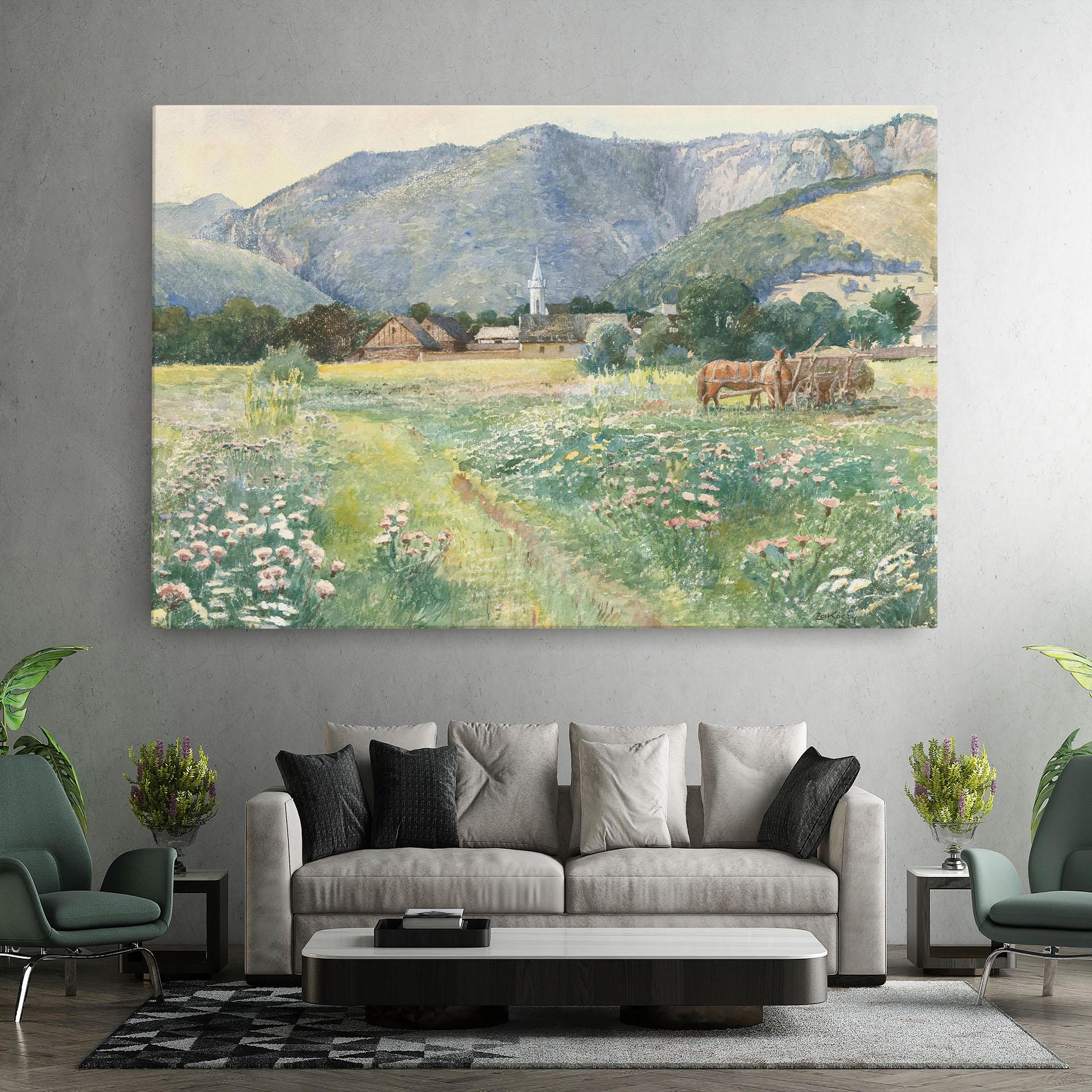 Vászonkép Rural Painting Art mockup 7