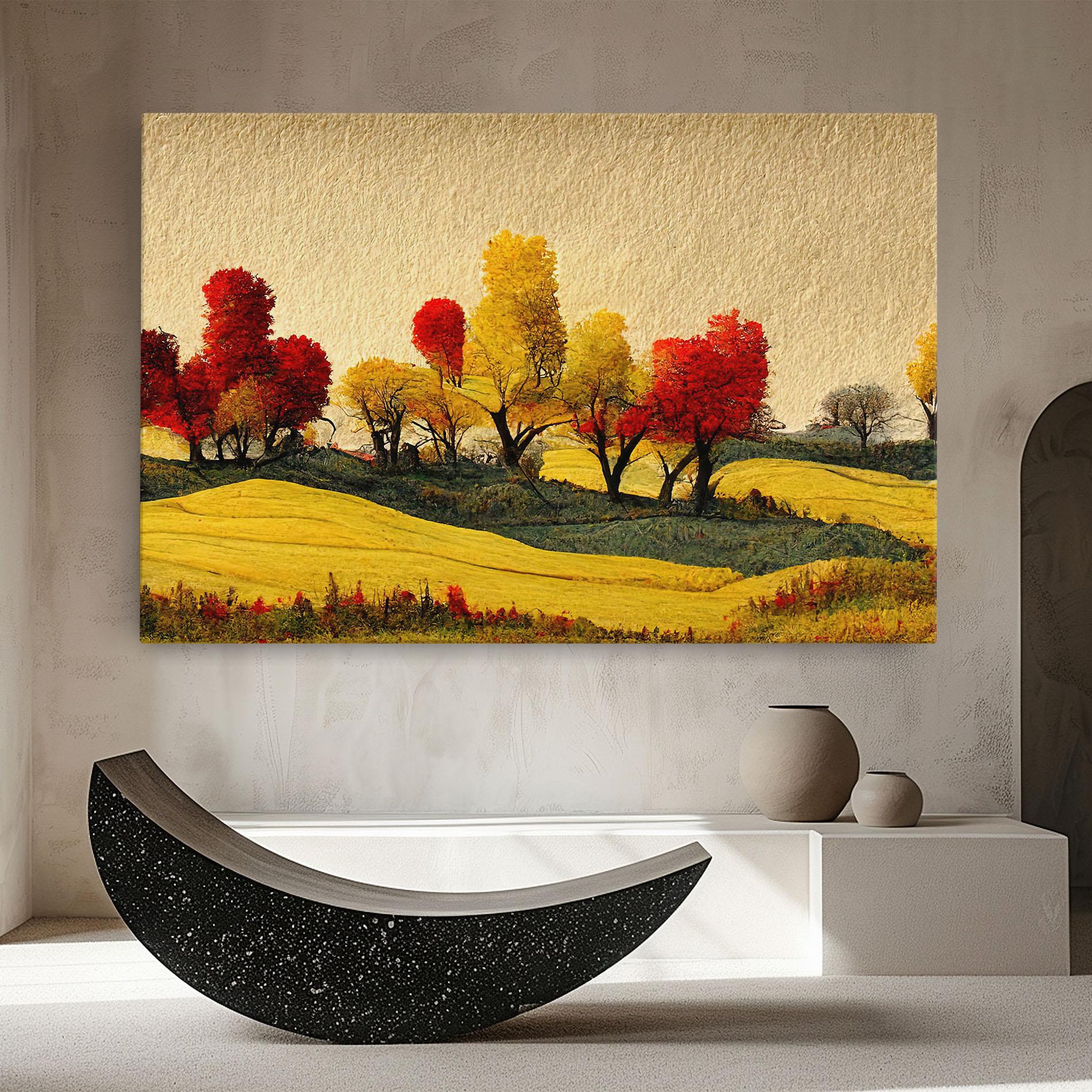 Vászonkép Autumn Paper Style mockup 8