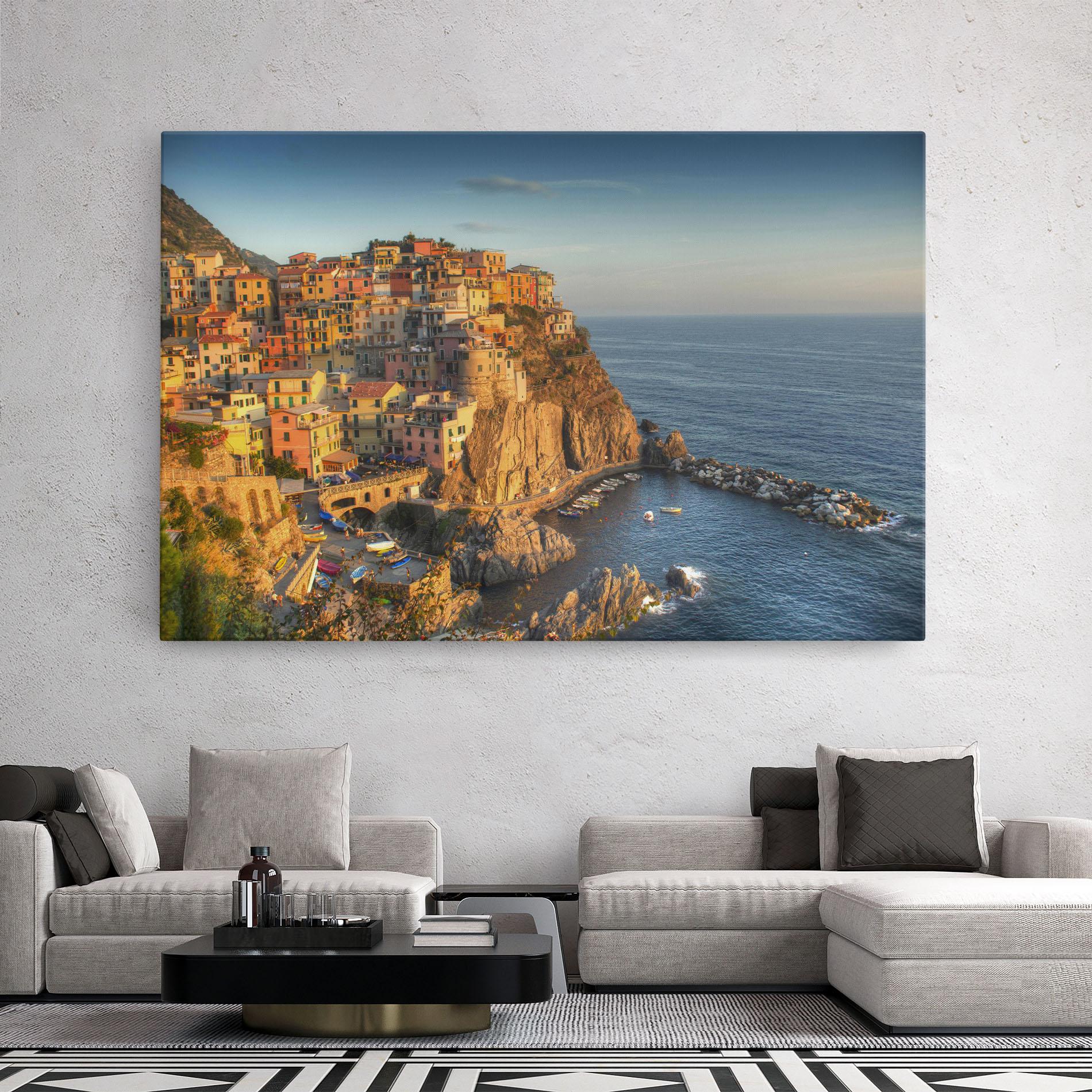 Vászonkép Cinque Terrre mockup 2