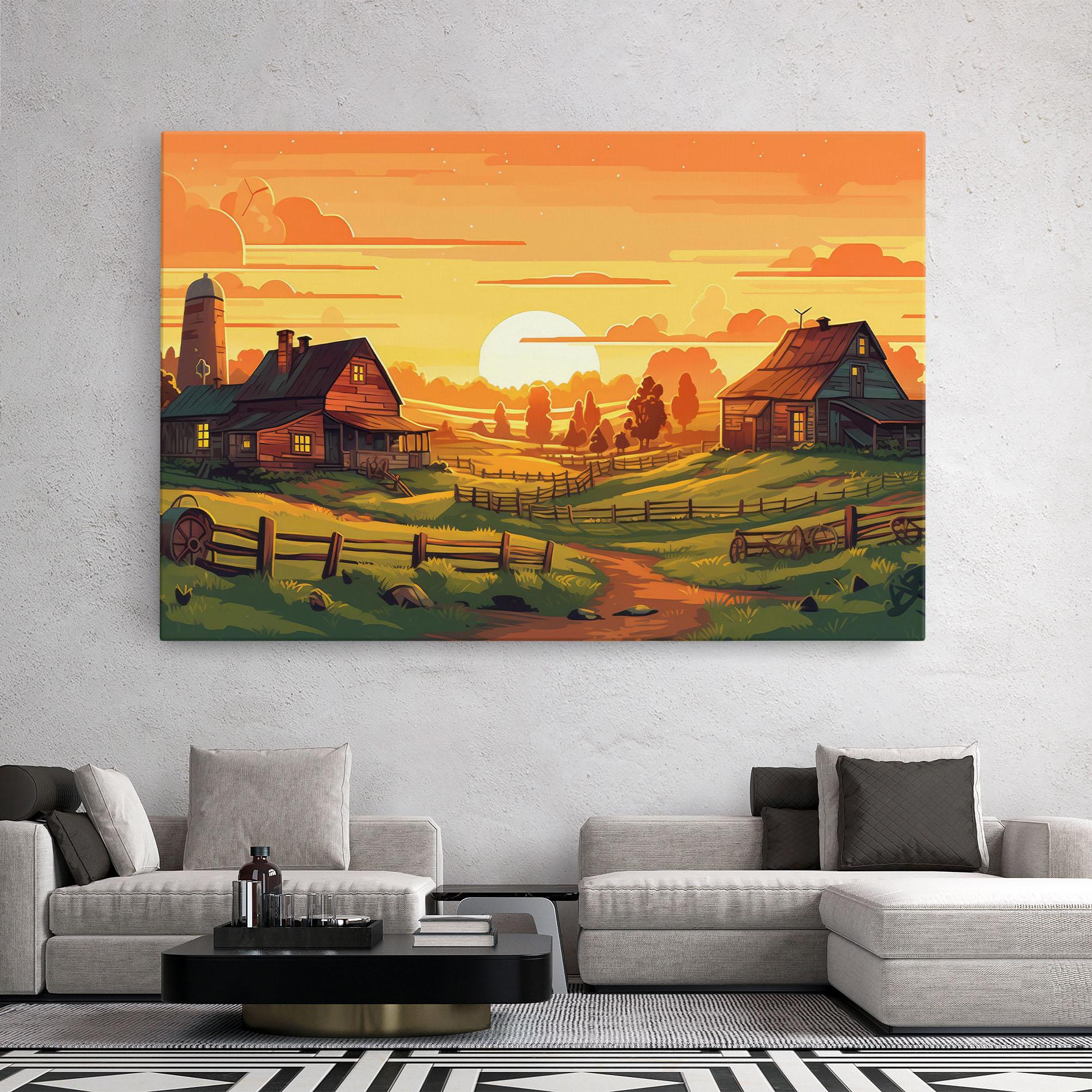 Vászonkép Farmhouse Sunlight mockup 2
