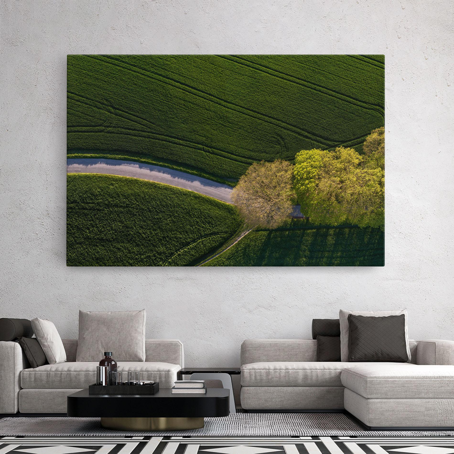 Vászonkép Green Road mockup 2