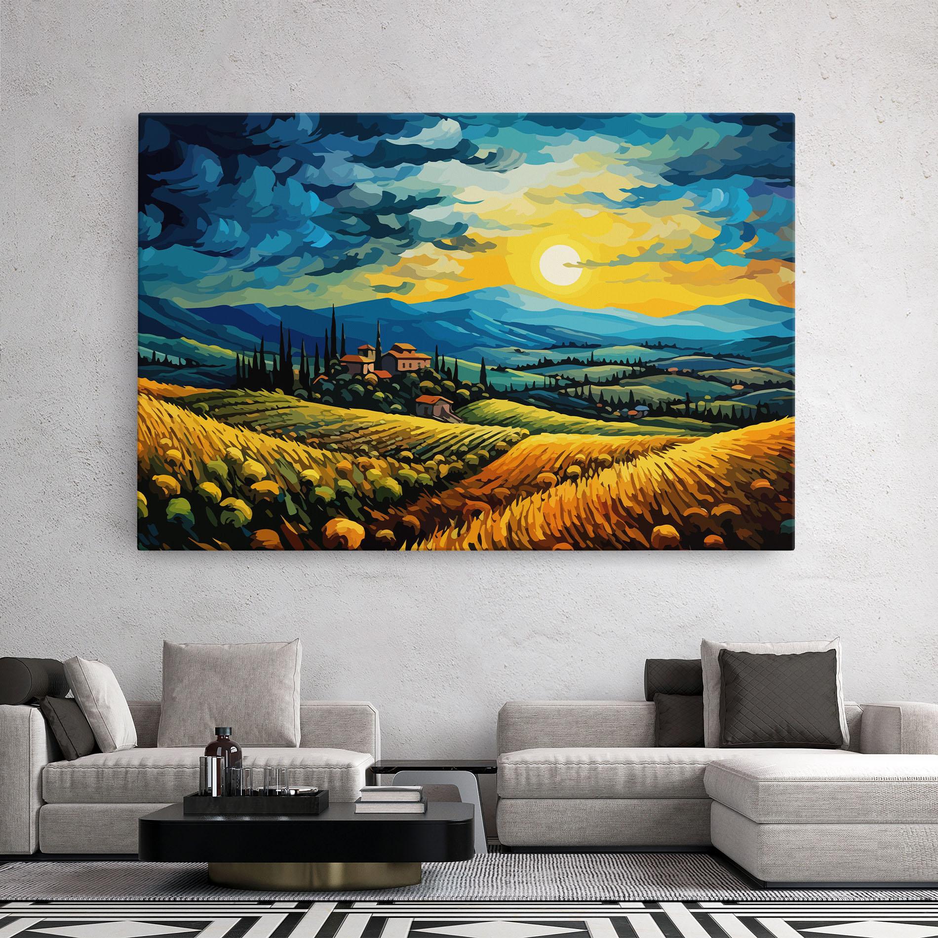 Vászonkép Rural Fantasy View mockup 2