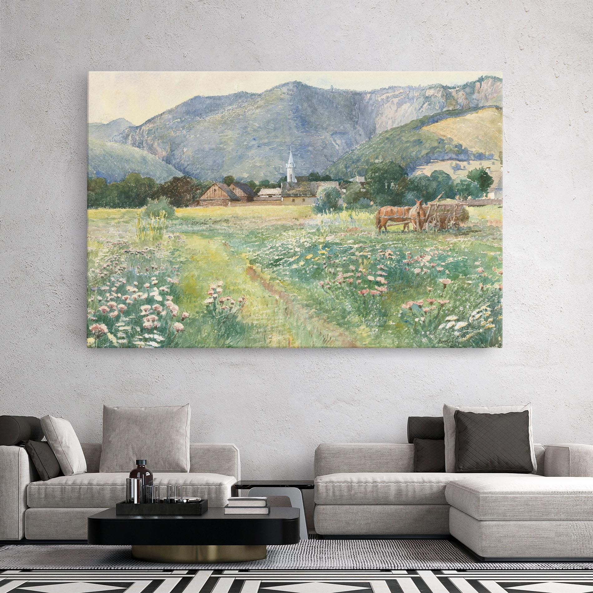 Vászonkép Rural Painting Art mockup 2
