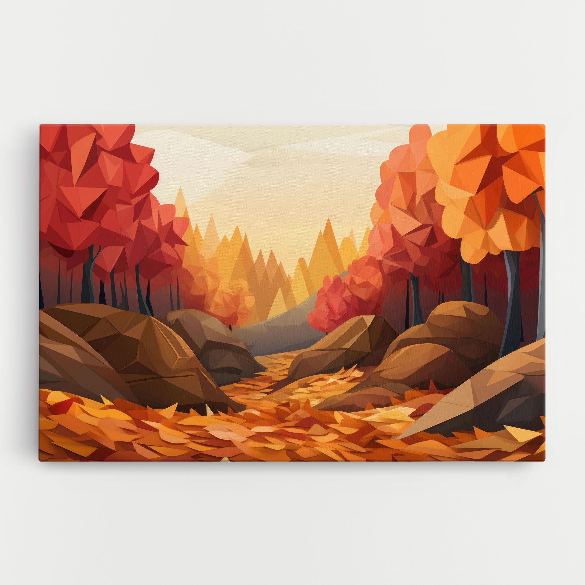 Autumn Orange Forest mockup 0