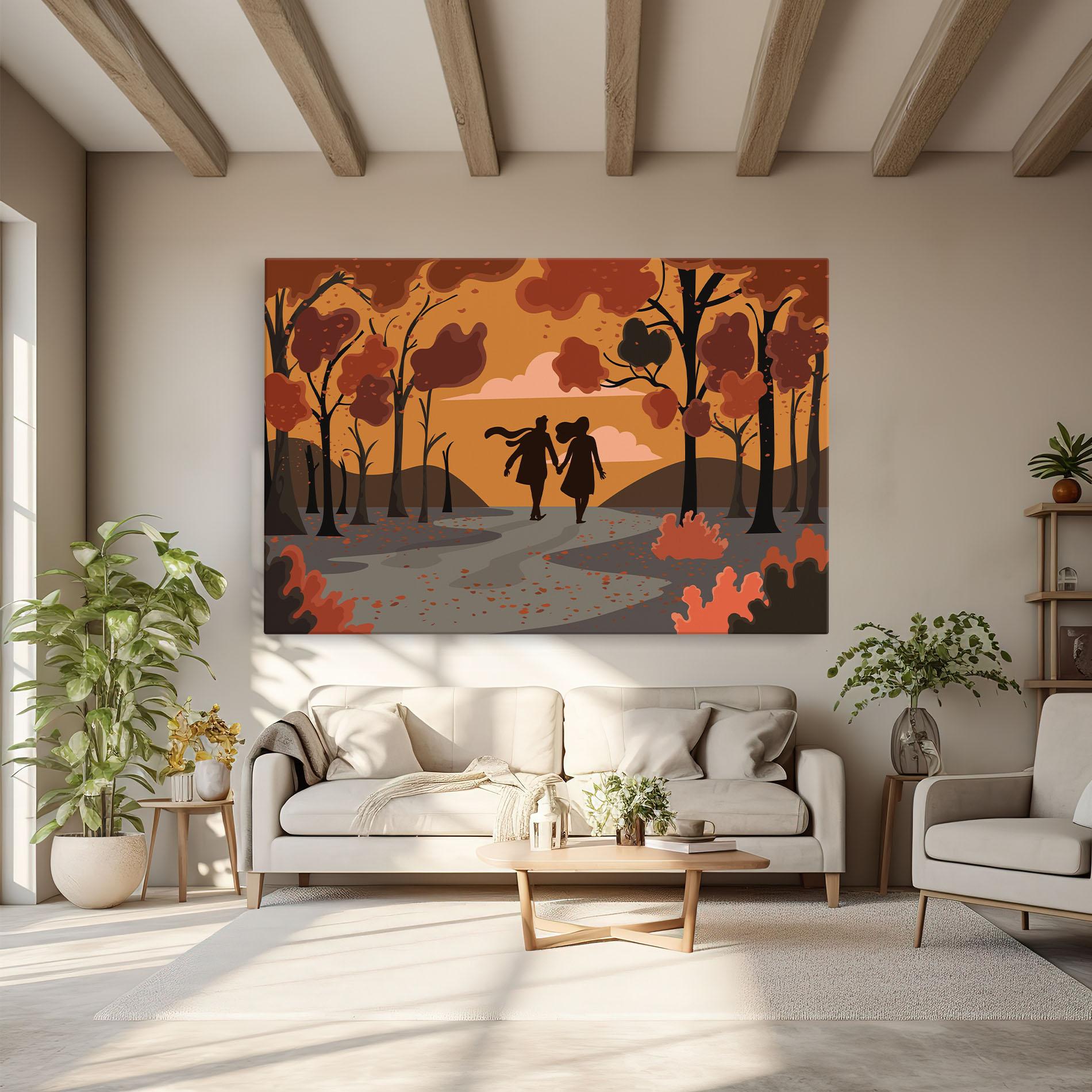 Vászonkép Autumn Couple mockup 6