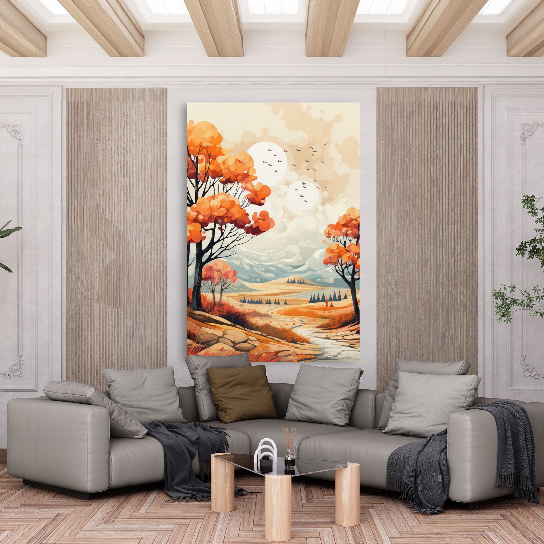 Autumn Tree Painting mockup 6