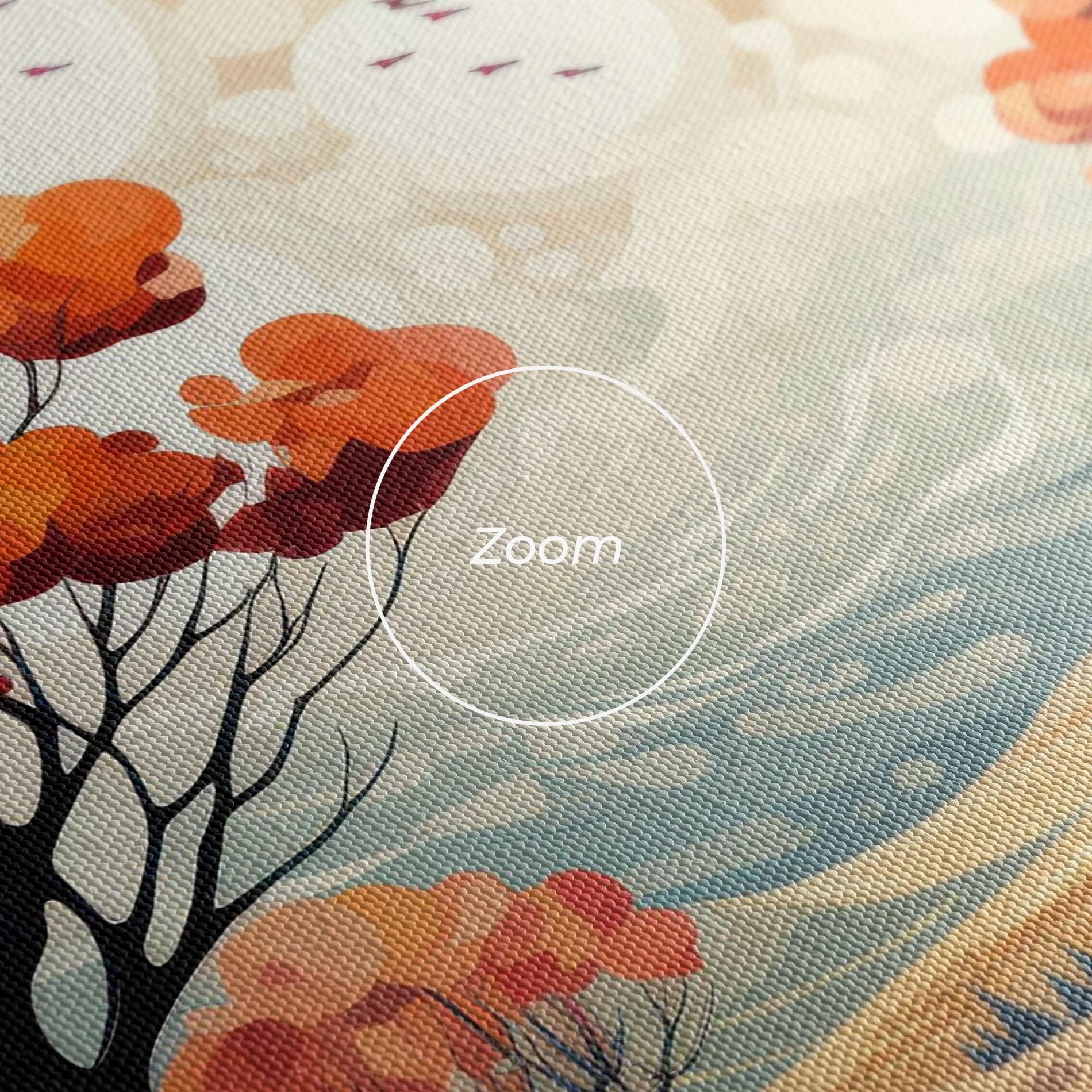 Vászonkép Autumn Tree Painting mockup 3