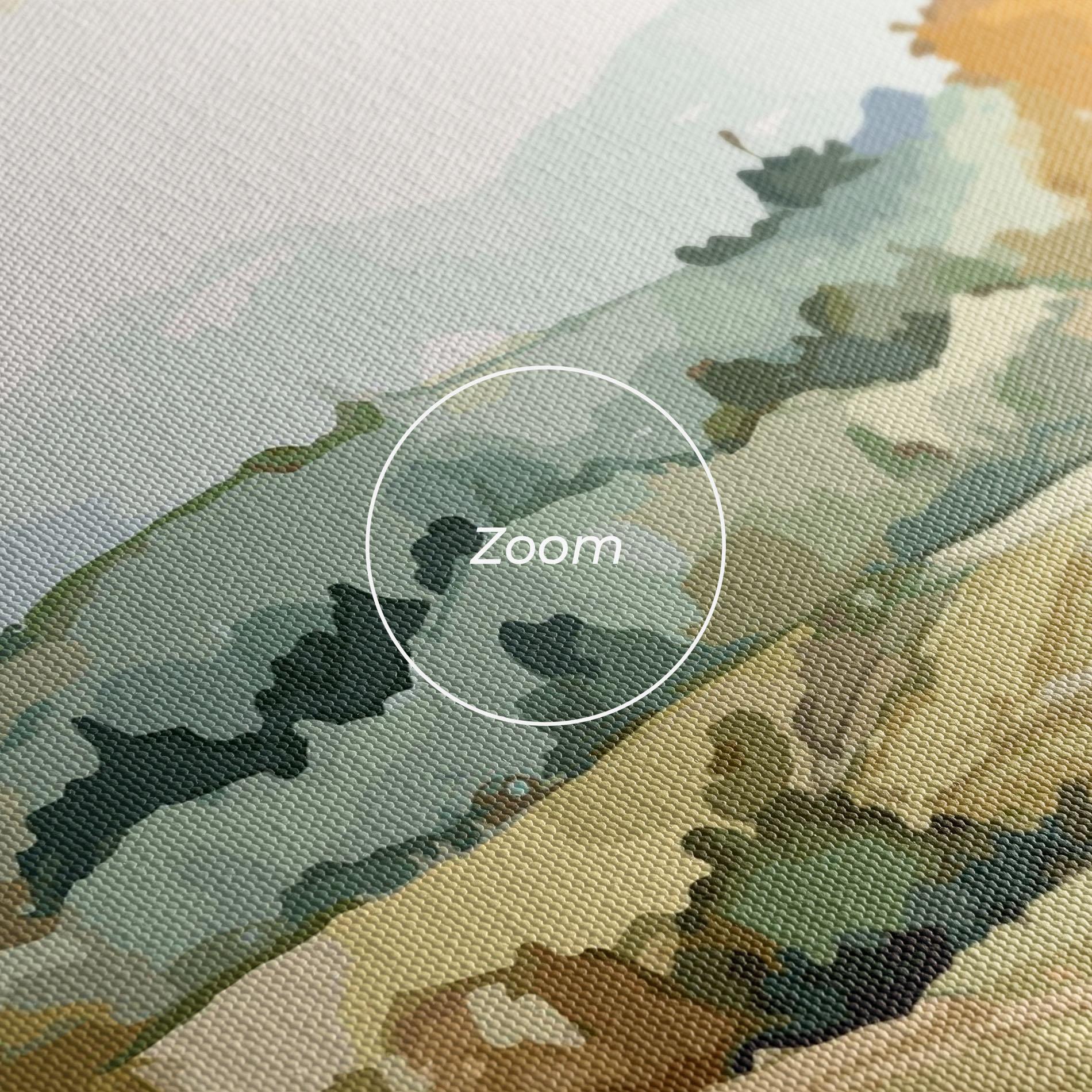 Vászonkép Green Yellow Autumn mockup 3