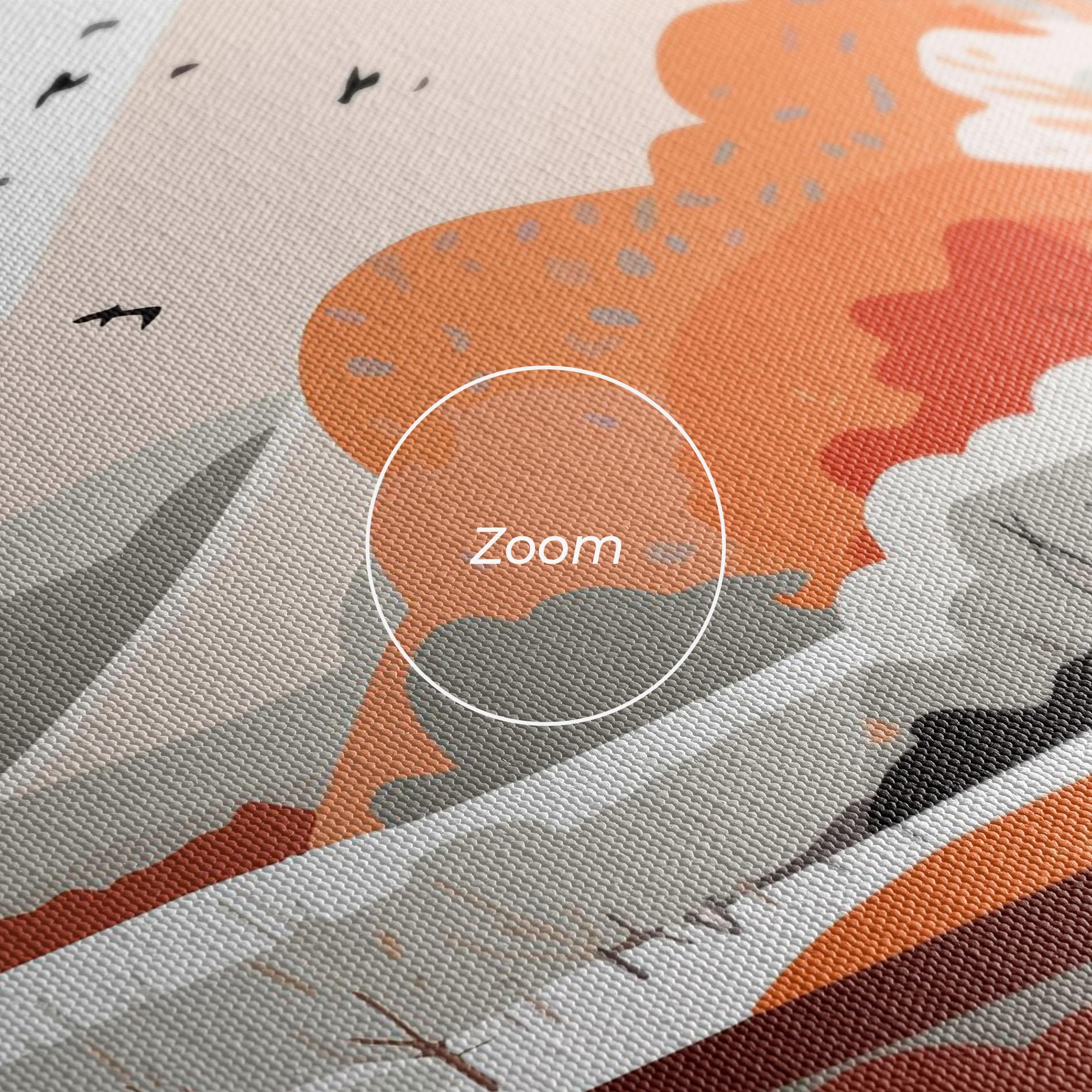 Vászonkép Grey Orange Autumn mockup 3