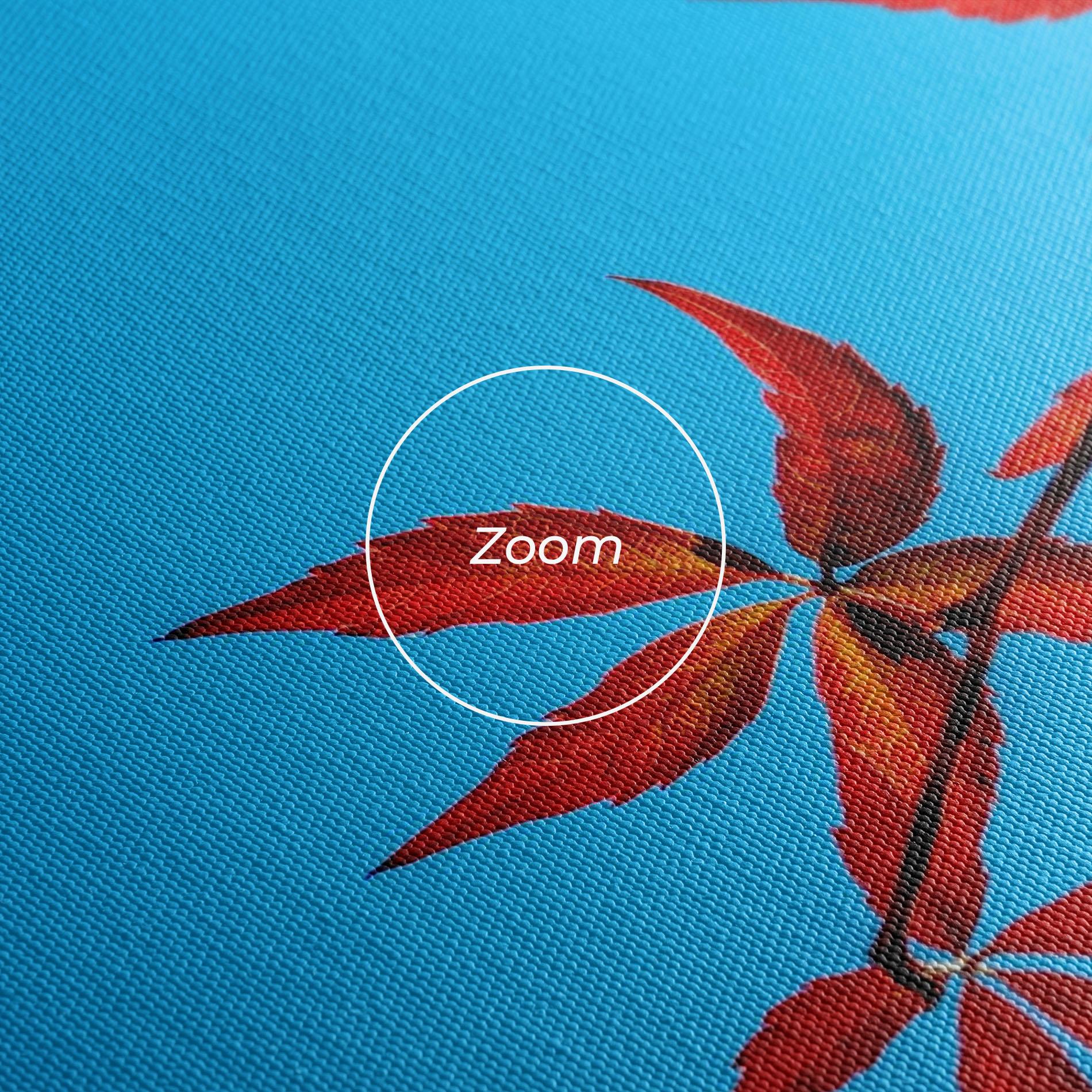 Vászonkép Red Small Leaves mockup 3