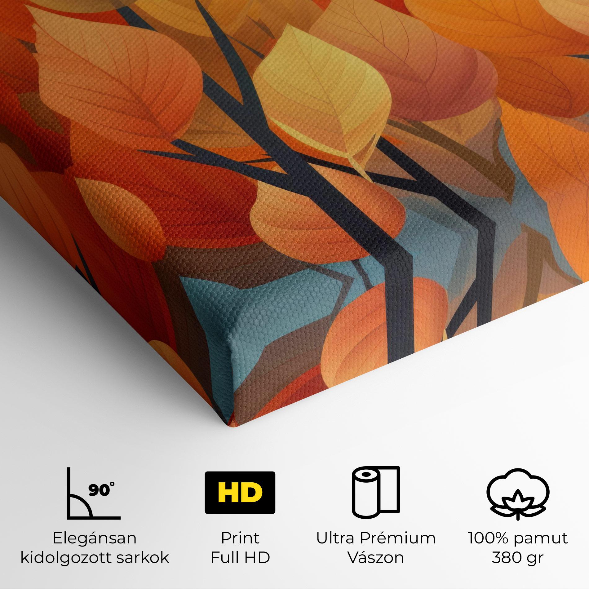 Vászonkép Autumn Leaves mockup 4