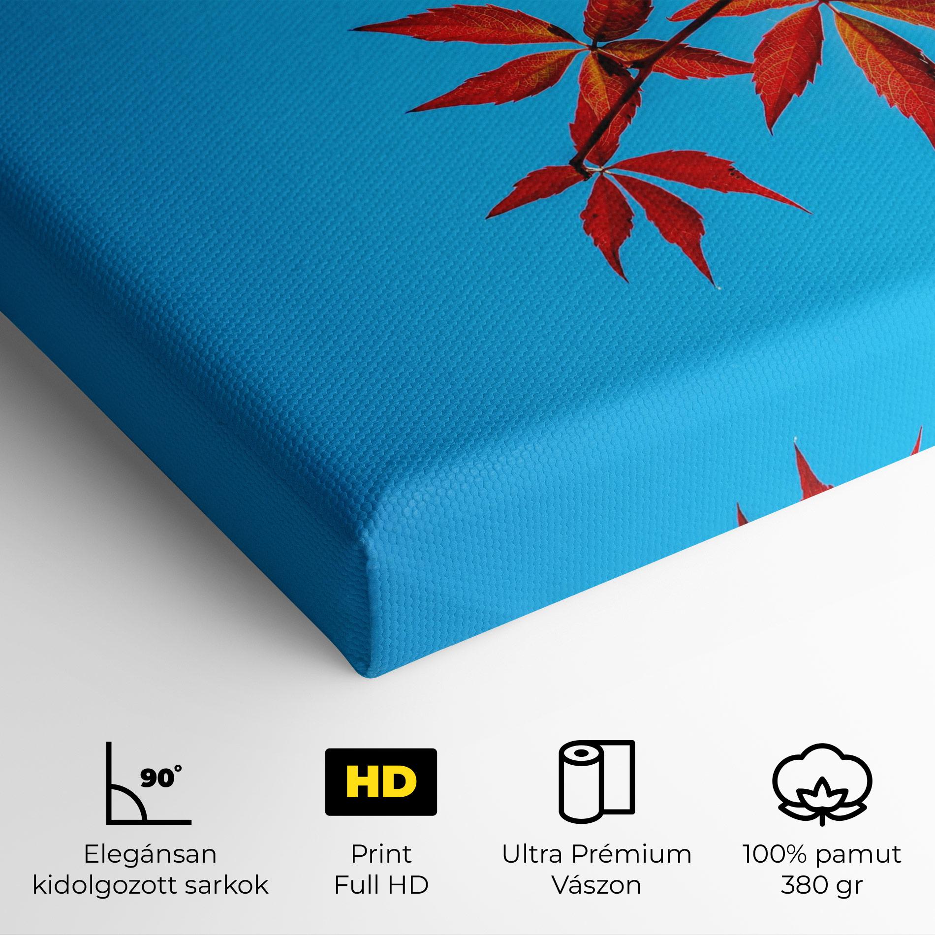 Vászonkép Red Small Leaves mockup 4