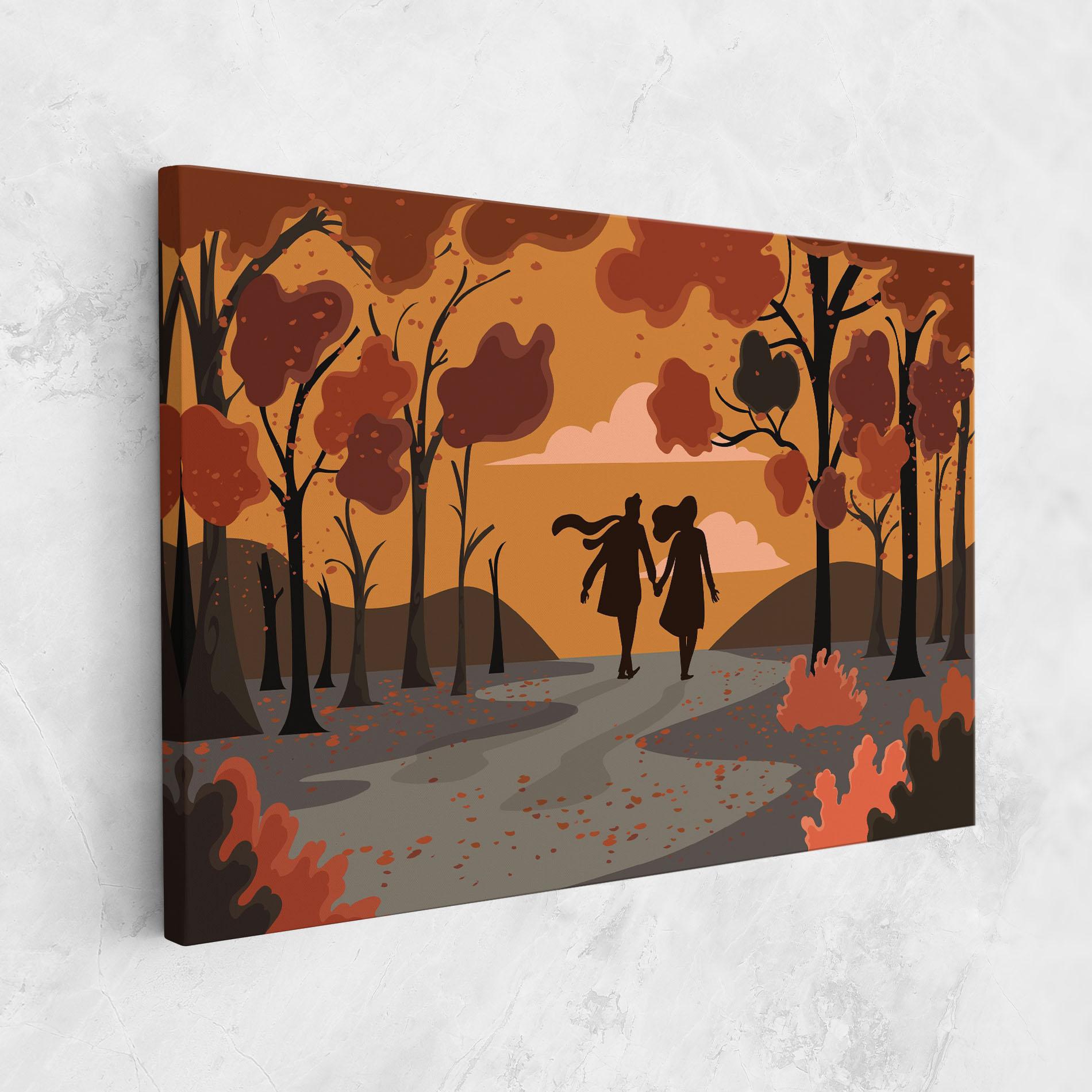 Vászonkép Autumn Couple mockup 1