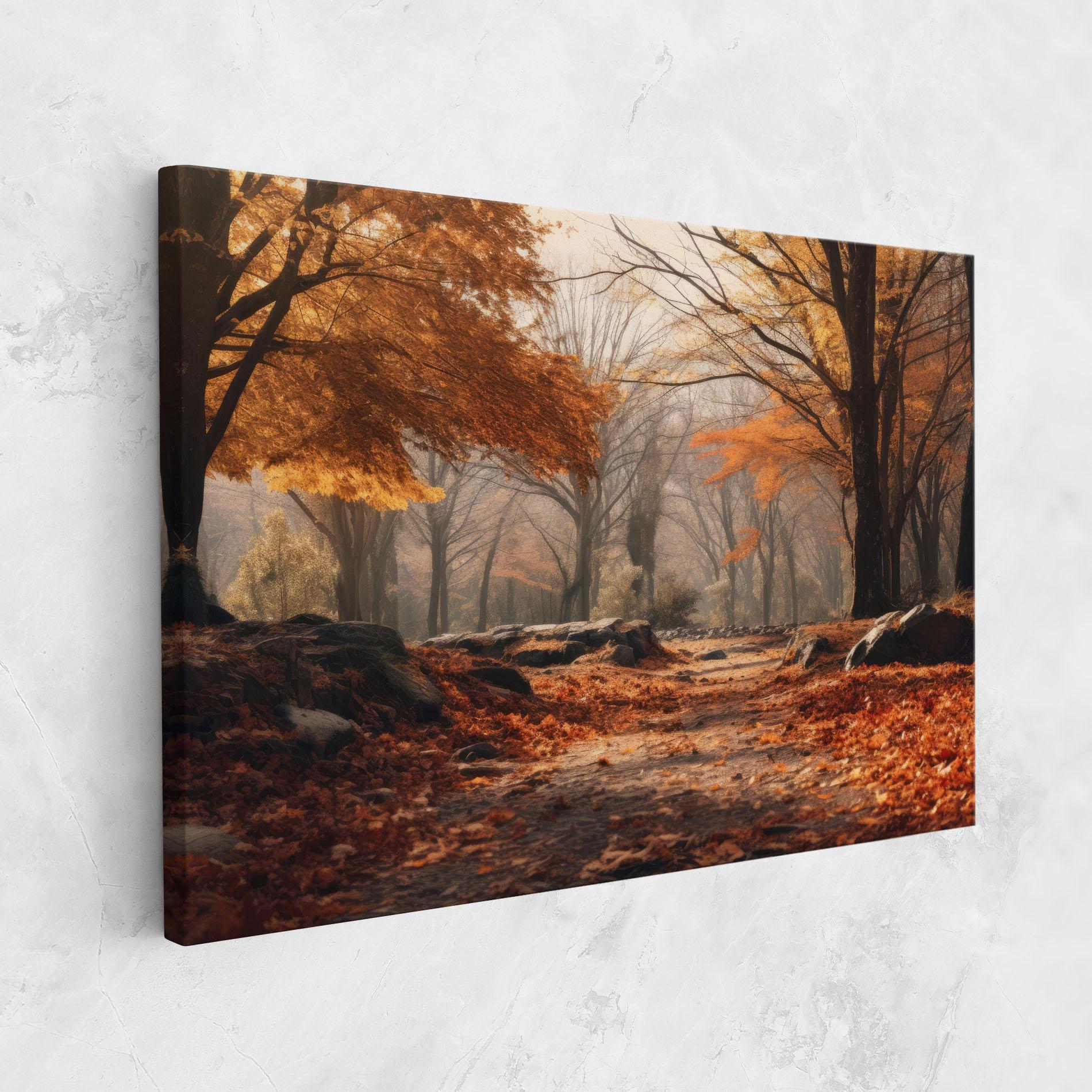 Vászonkép Autumn Forest mockup 1