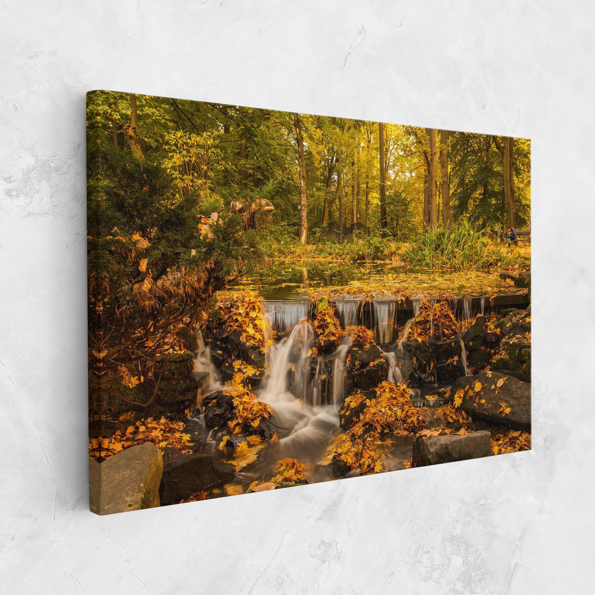 Autumn Waterfall mockup 1