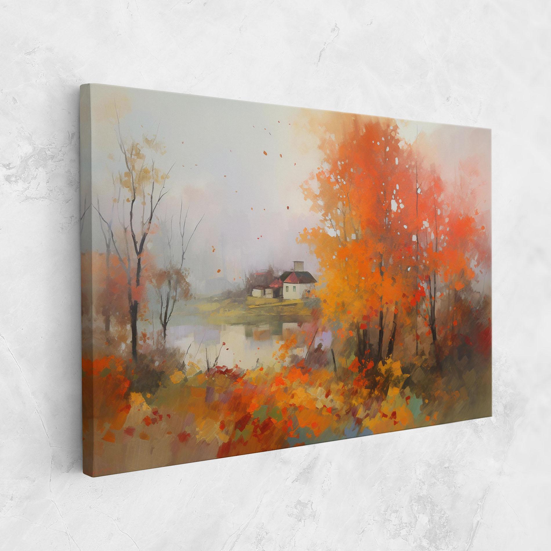 Vászonkép Autumnal Painting mockup 1