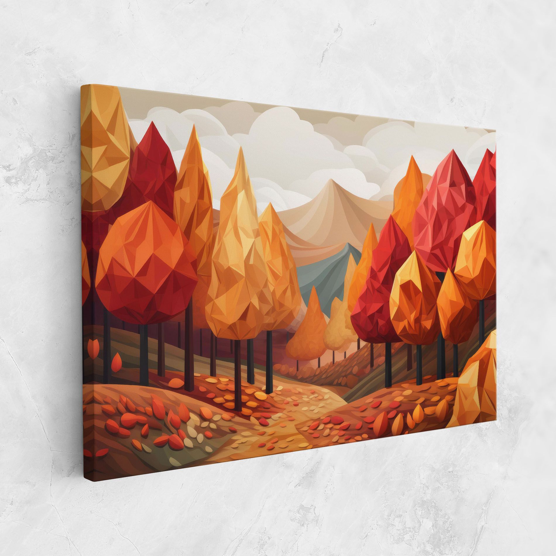 Colorful Trees Art mockup 1