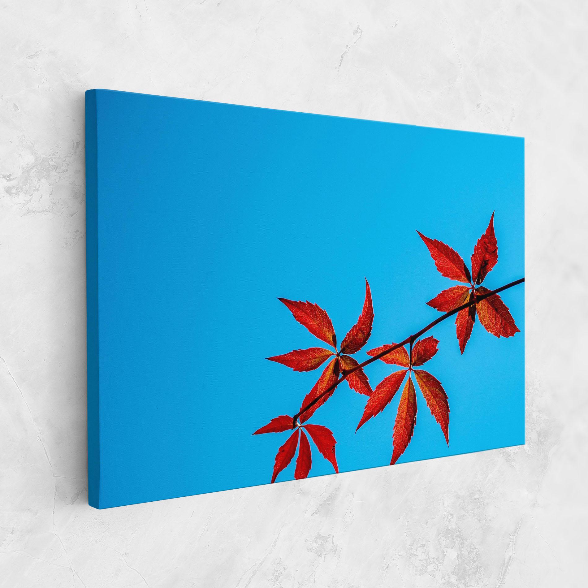 Vászonkép Red Small Leaves mockup 1