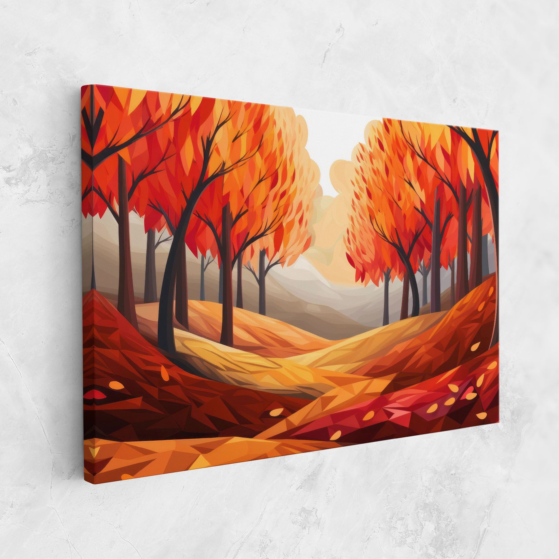 Red Trees Art mockup 1