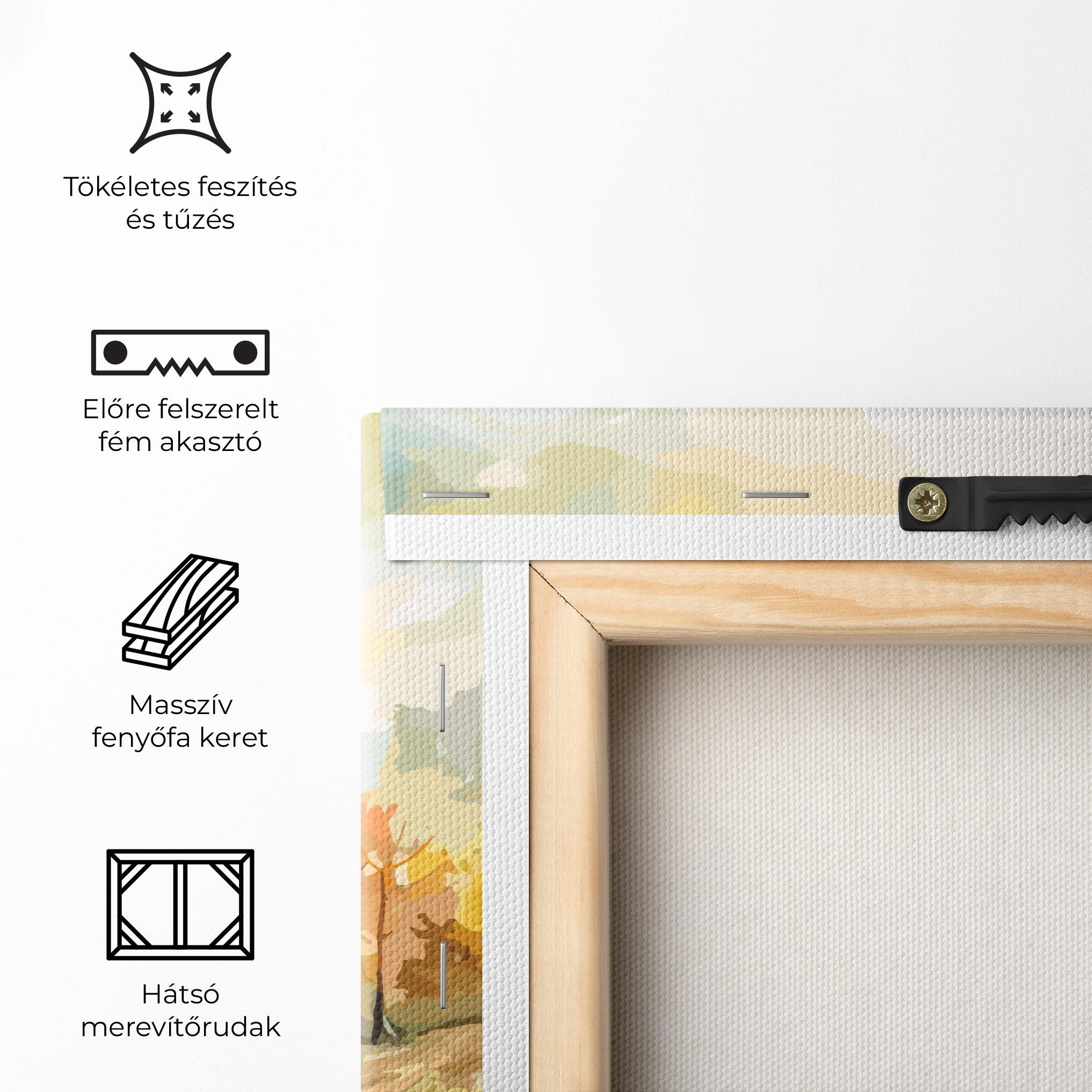 Vászonkép Green Yellow Autumn mockup 5