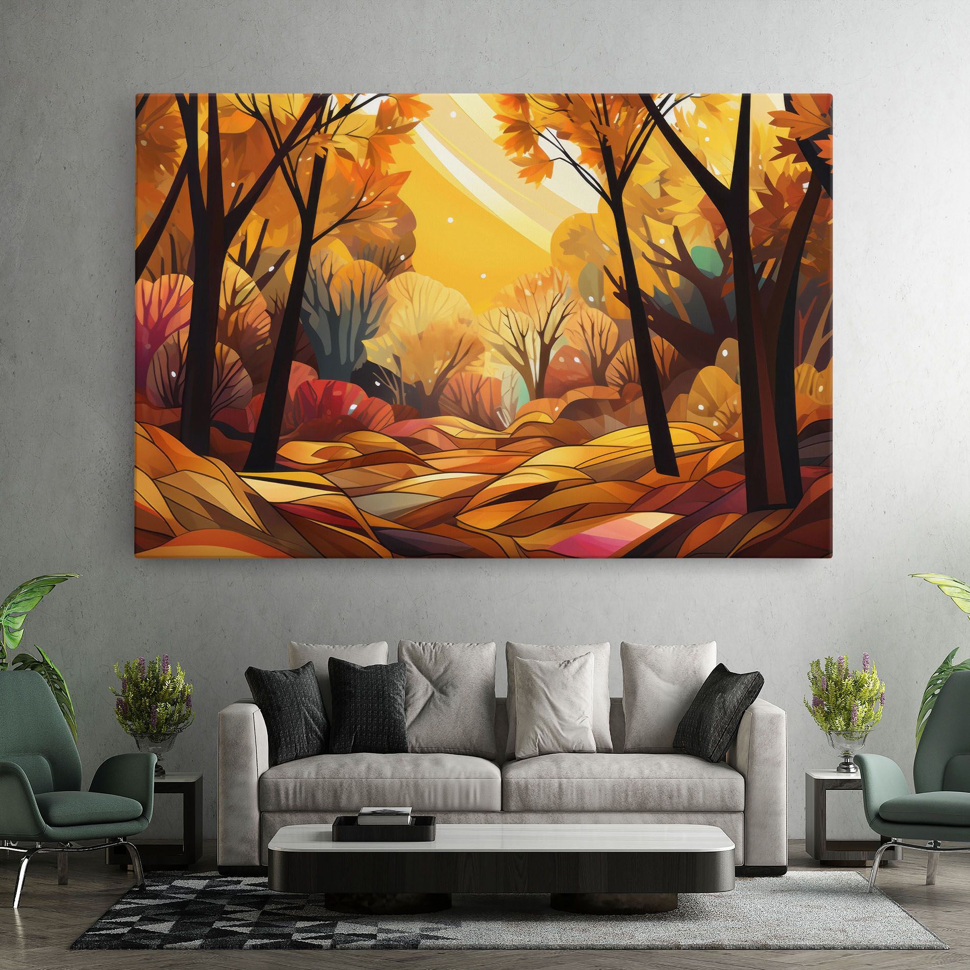 Autumn Forest Art mockup 7