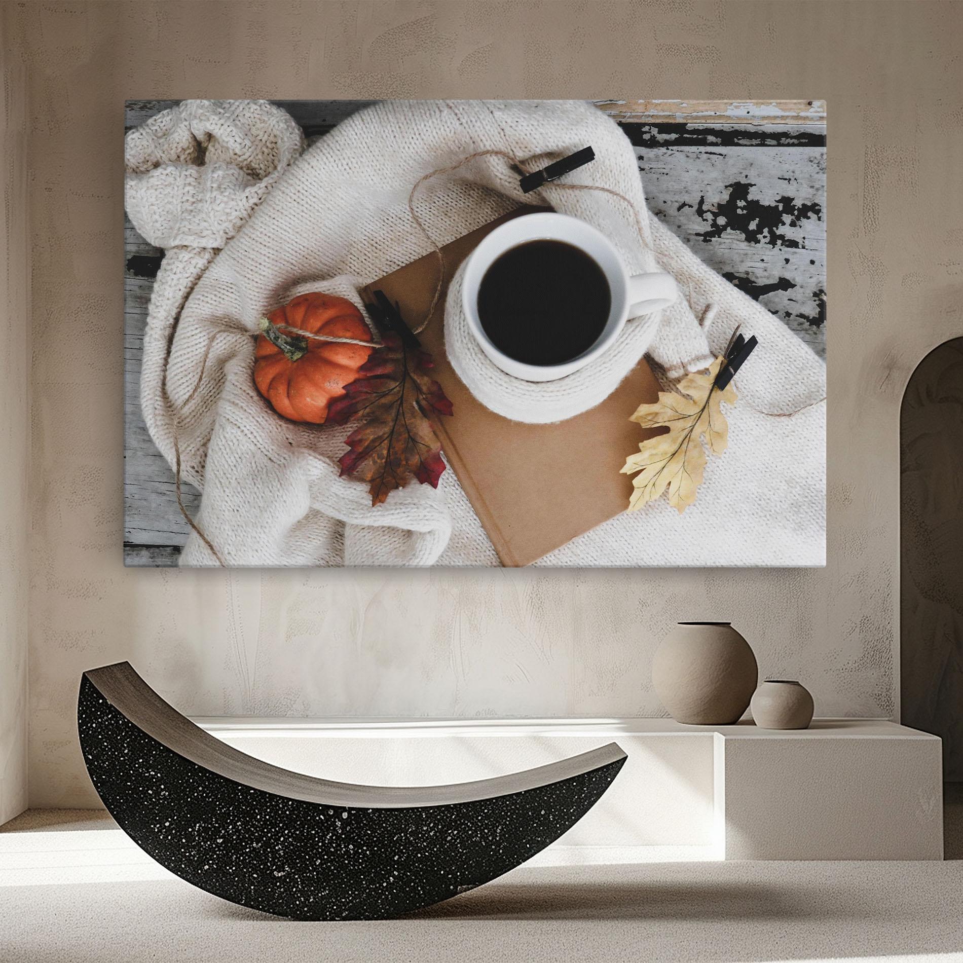 Vászonkép Autumn Coffee mockup 8