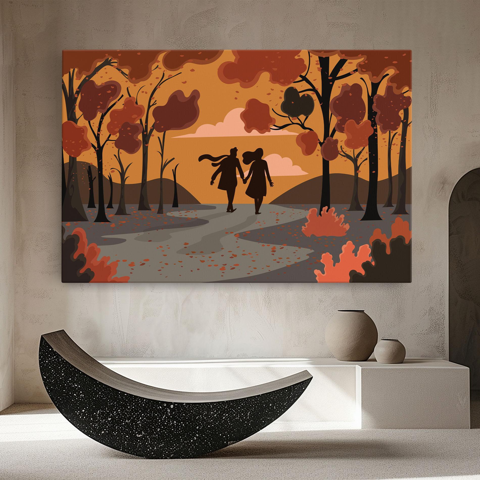 Vászonkép Autumn Couple mockup 8