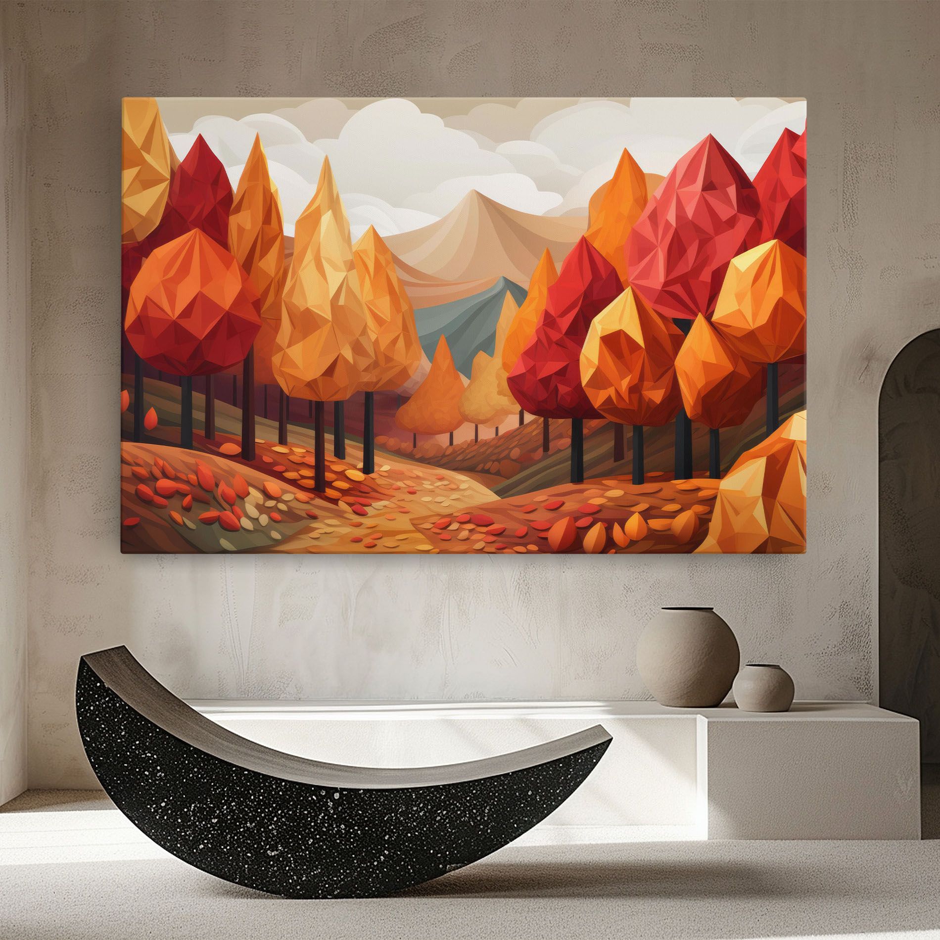 Colorful Trees Art mockup 8