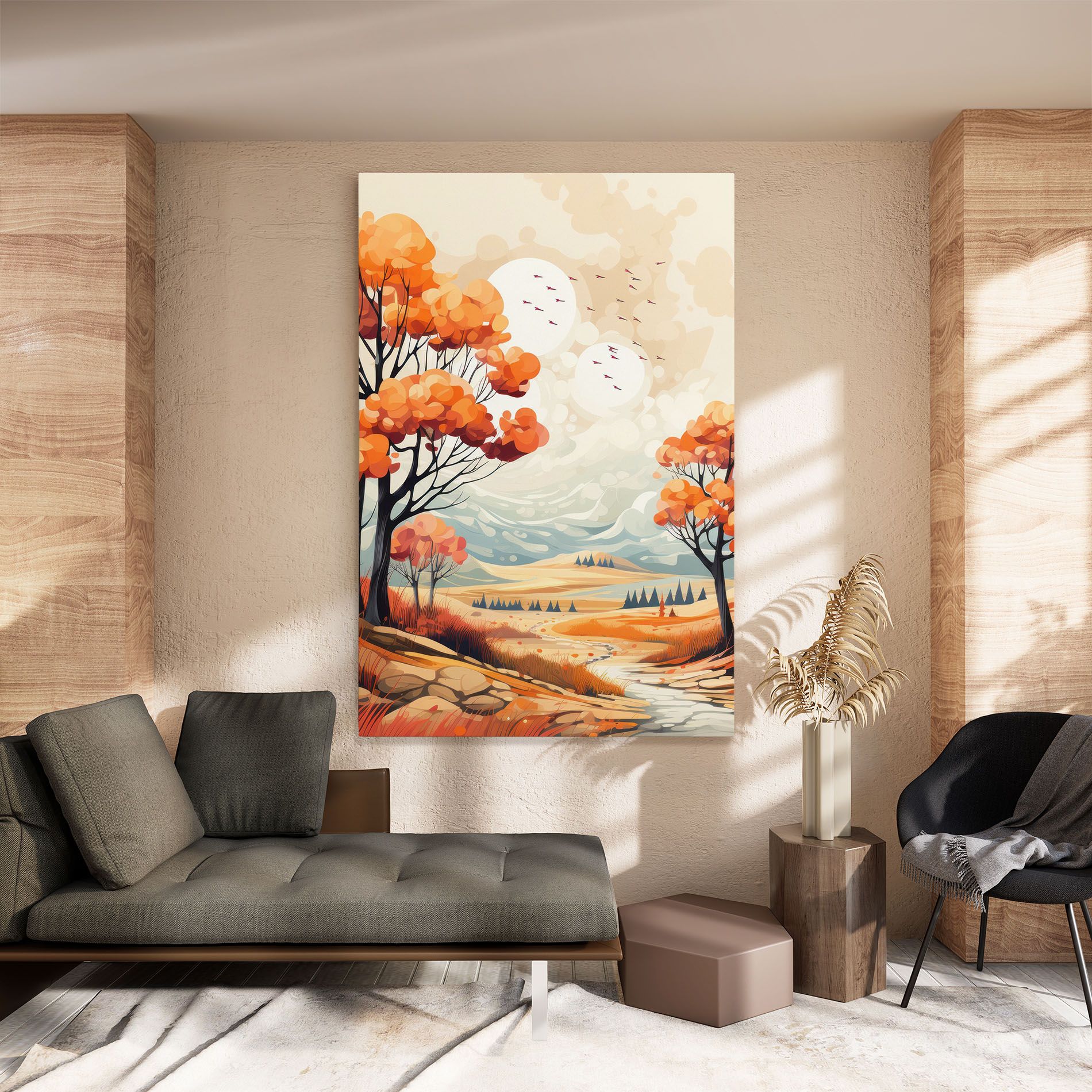Autumn Tree Painting mockup 8