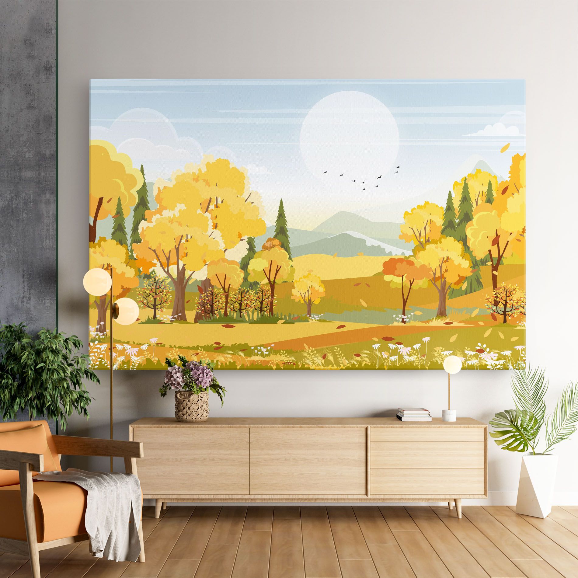 Autumn Yellow View mockup 9