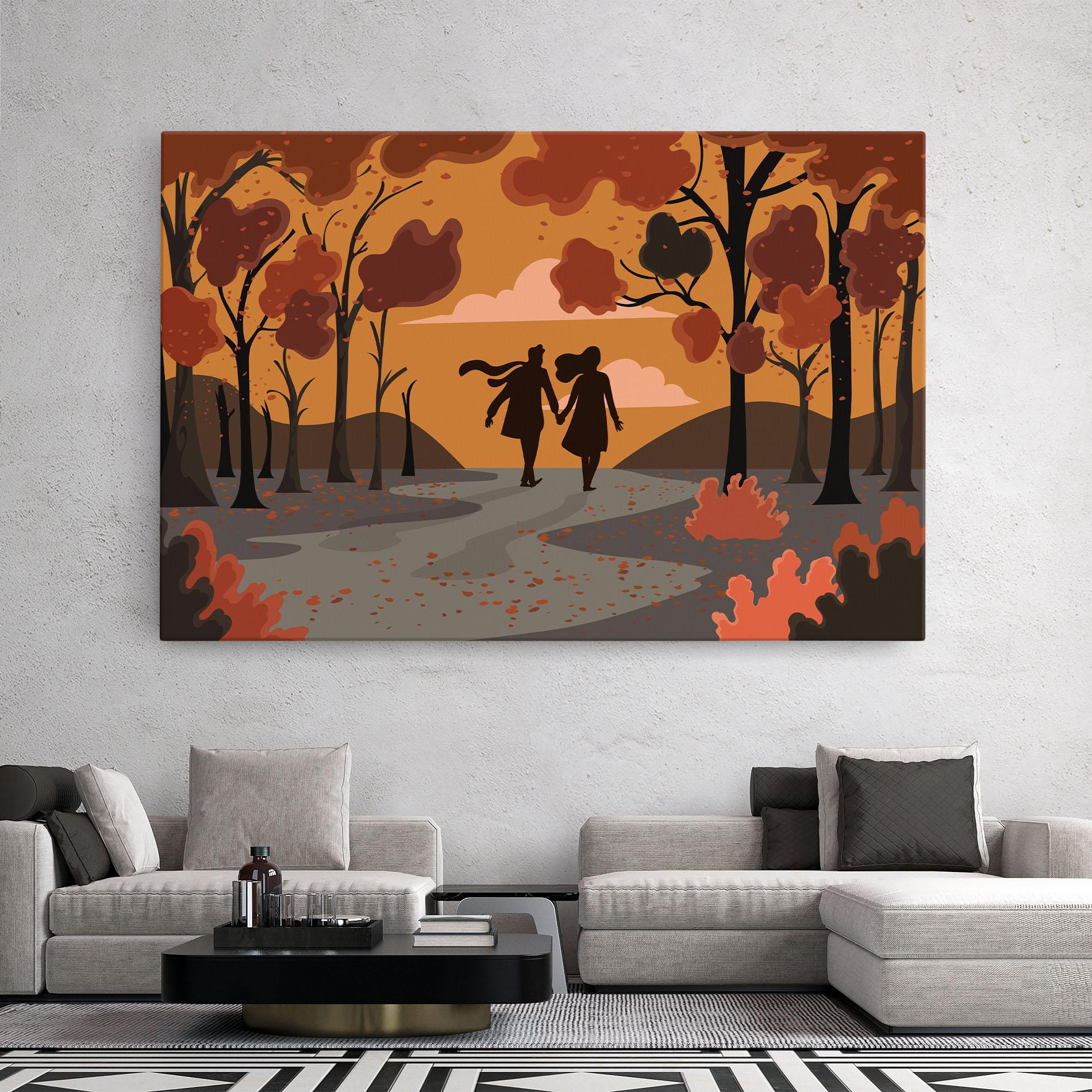 Vászonkép Autumn Couple mockup 2
