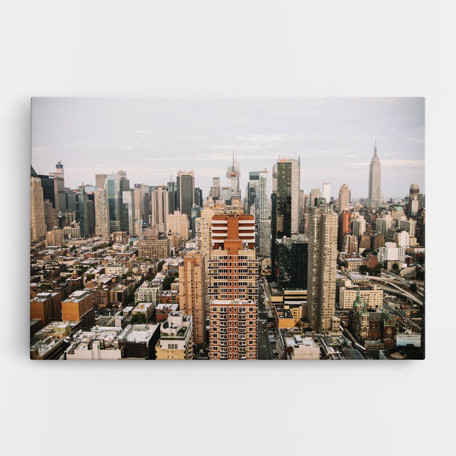 Vászonkép Cream Orange Building mockup 0