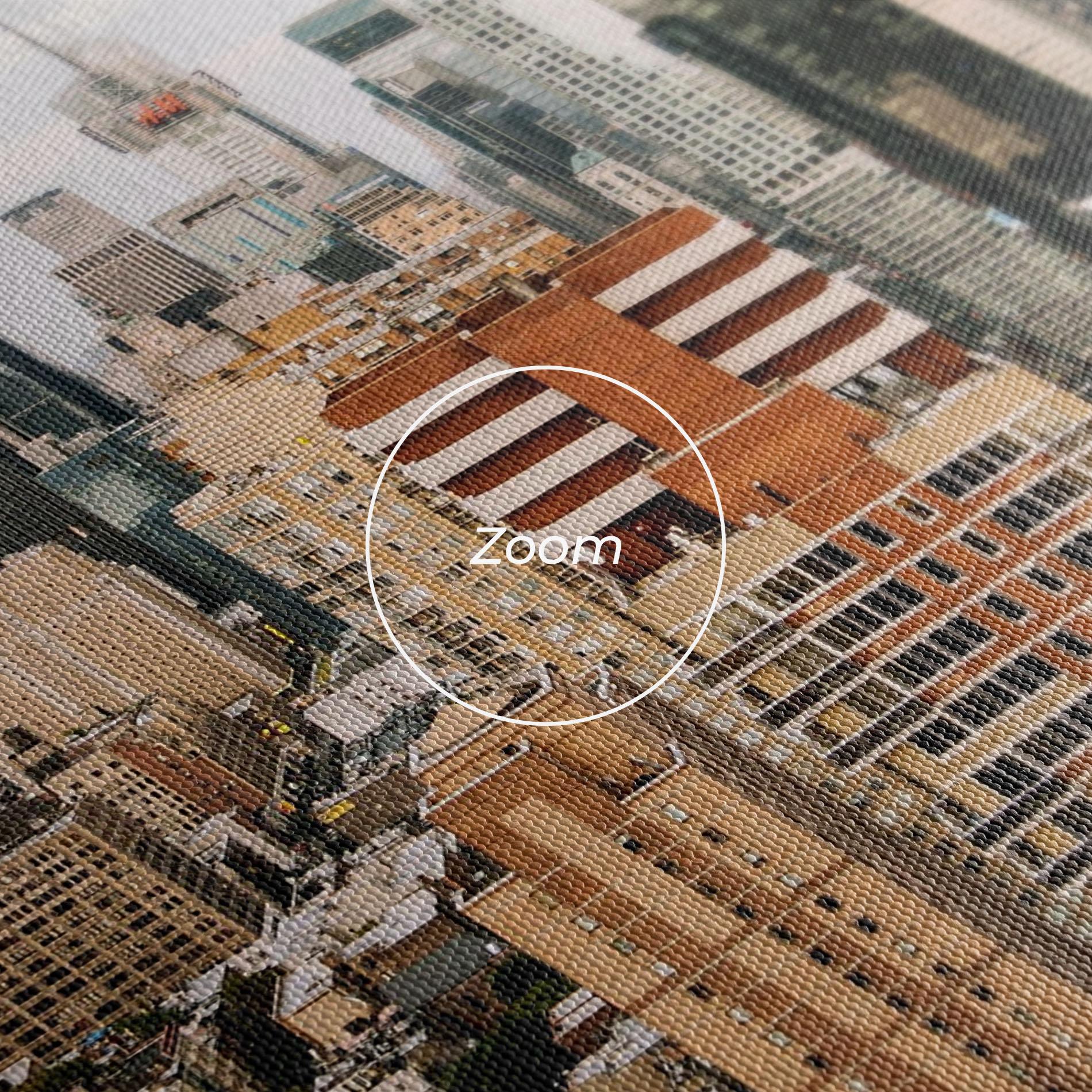 Vászonkép Cream Orange Building mockup 3