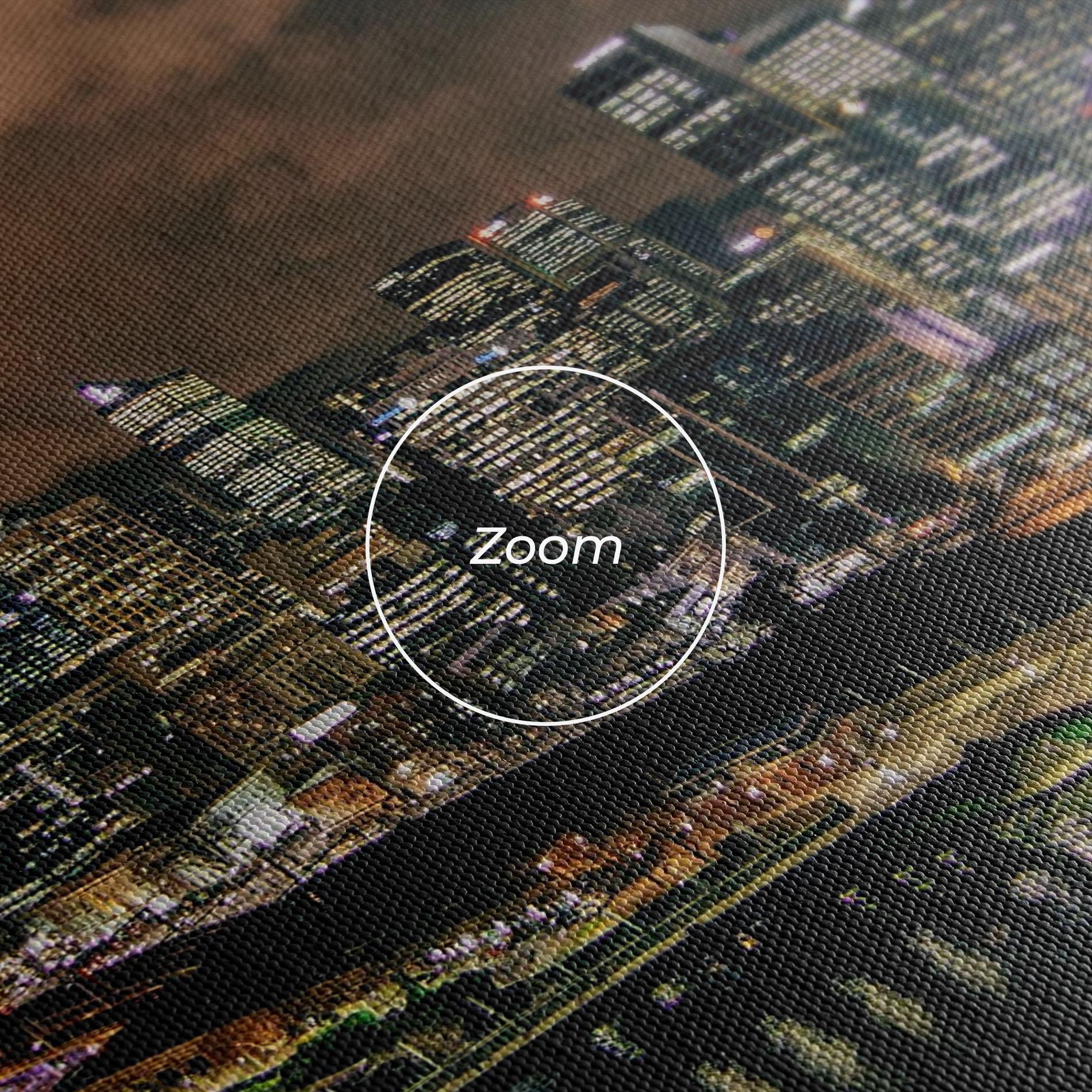 Vászonkép Green Purple City mockup 3