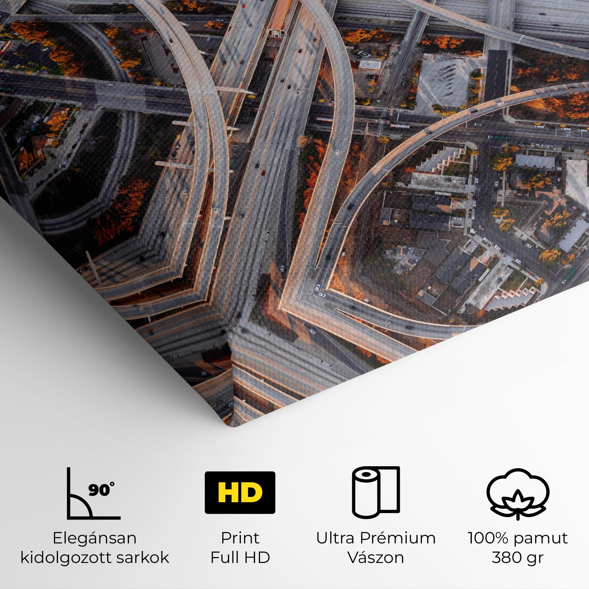 Vászonkép Big Road City mockup 4