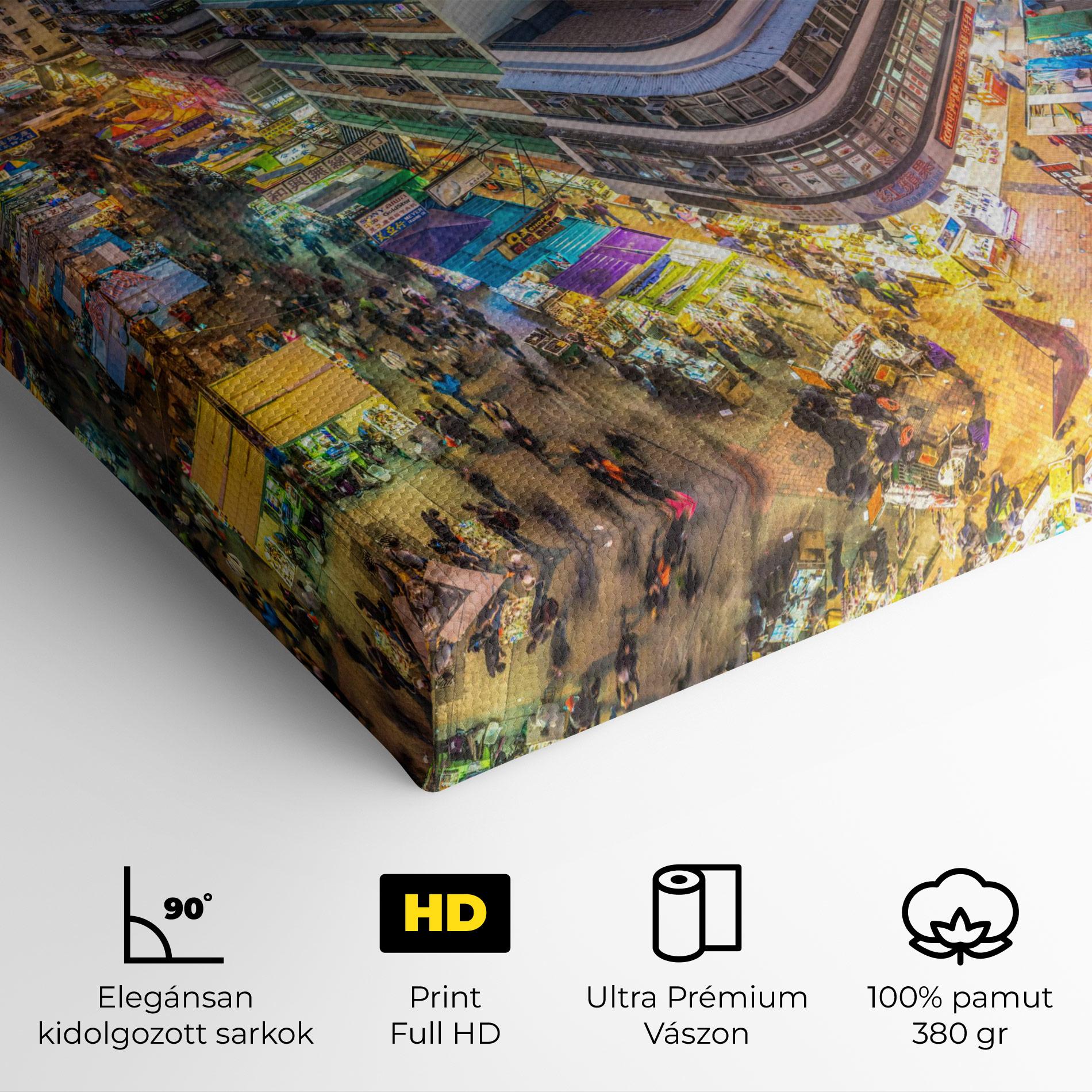 Vászonkép Colorful Building mockup 4