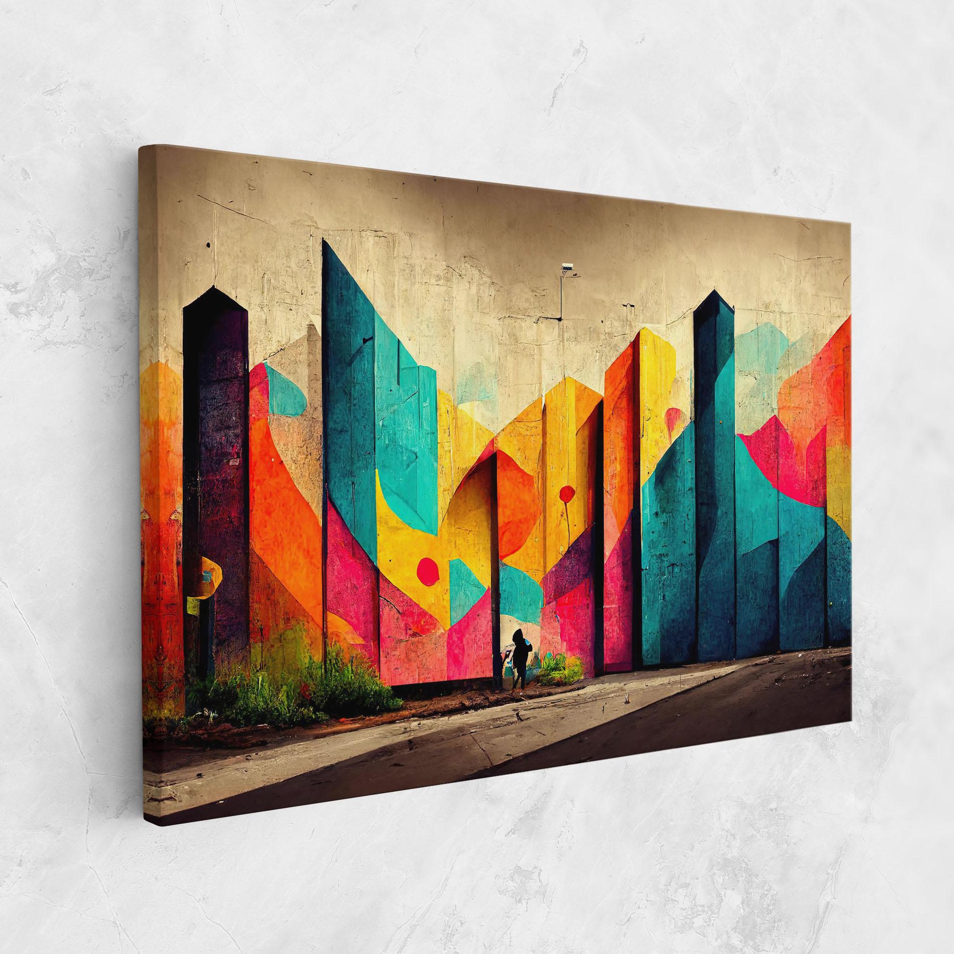 Vászonkép Abstract City Color mockup 1