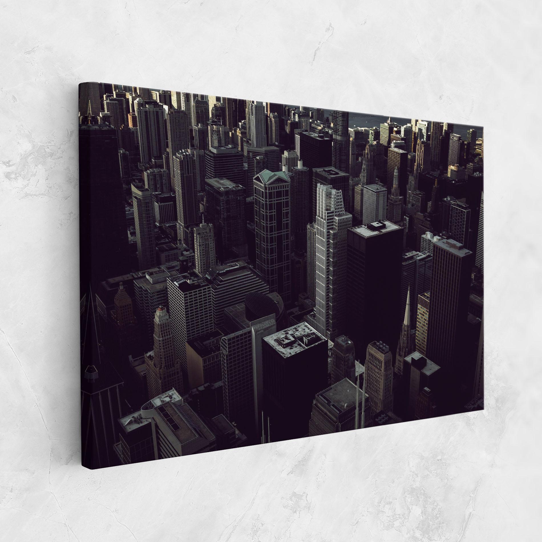 Vászonkép Black Cream Building mockup 1