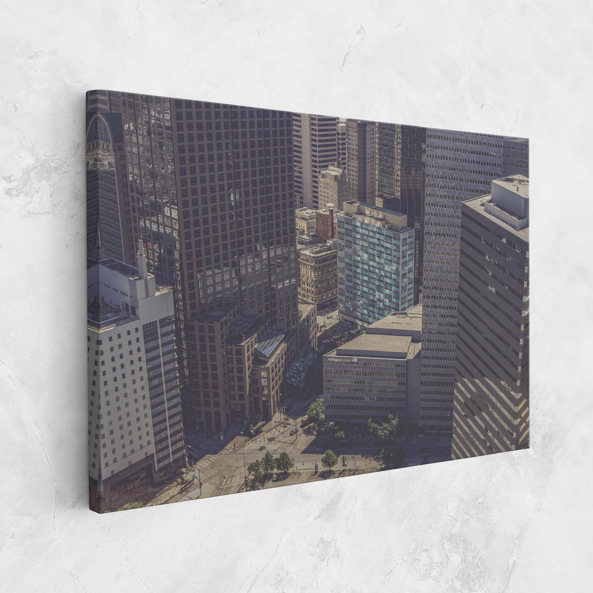 Vászonkép Cream Light Building mockup 1