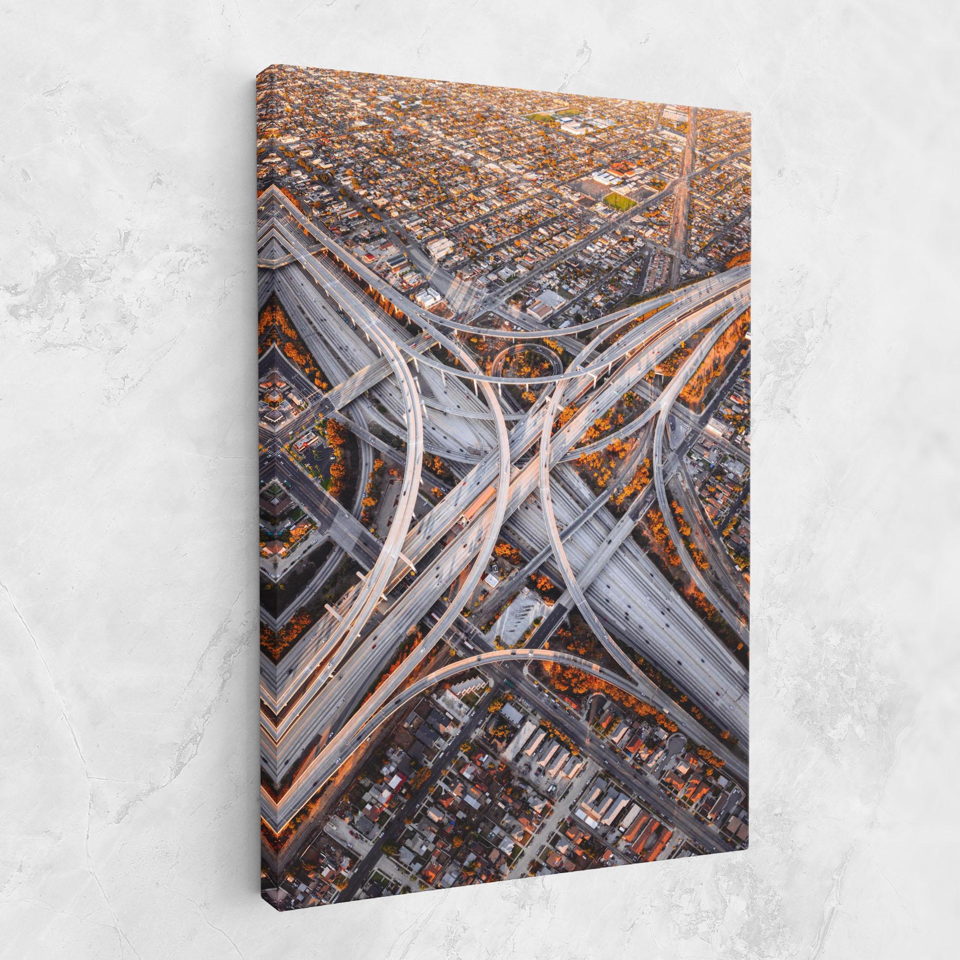 Vászonkép Big Road City mockup 1