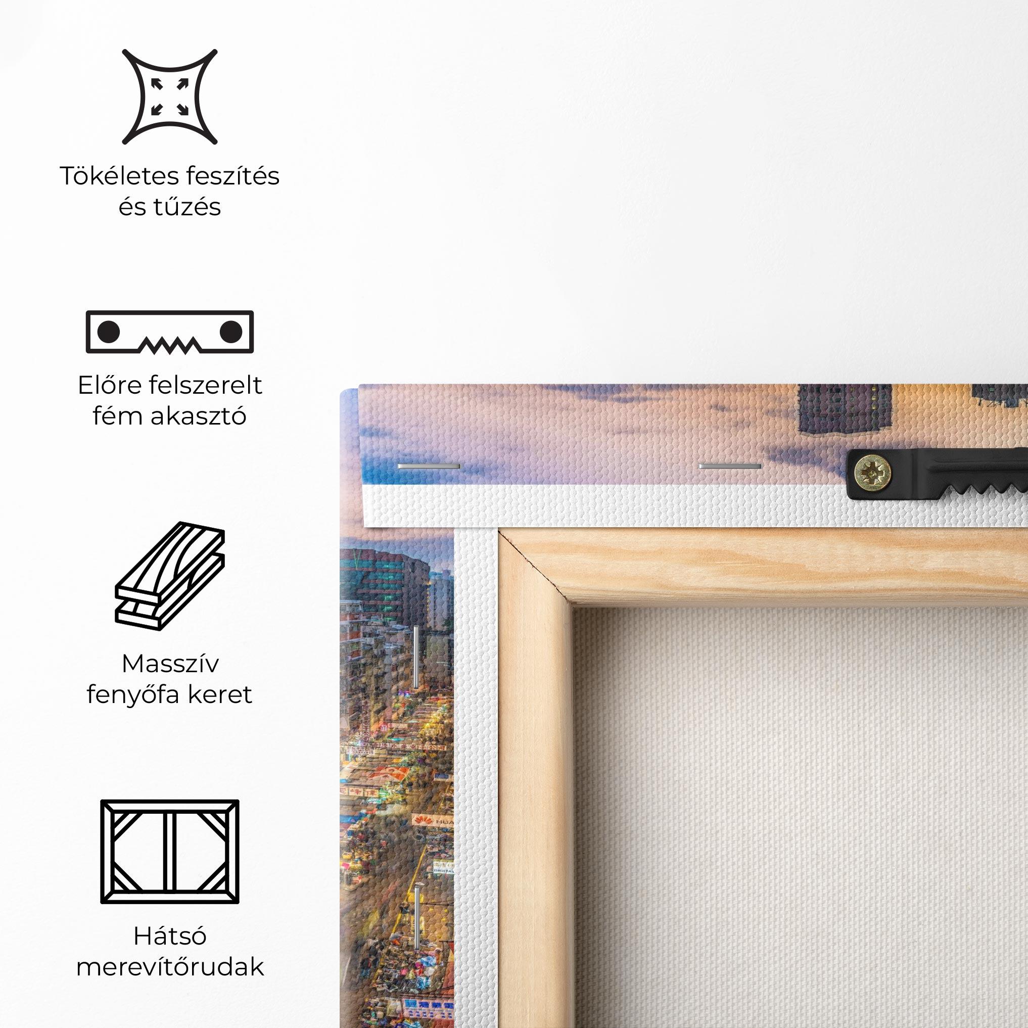 Vászonkép Colorful Building mockup 5