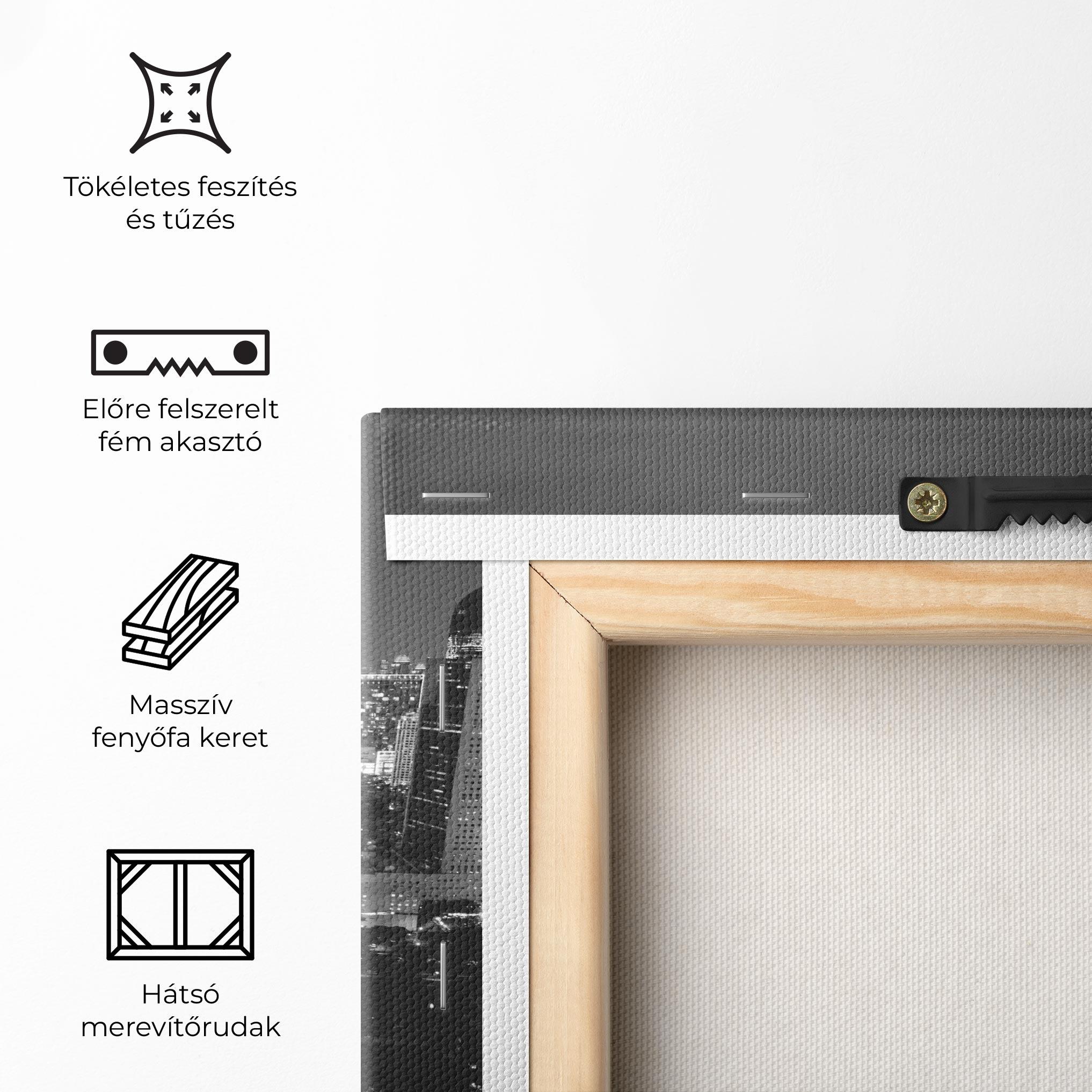 Vászonkép Grey Lights City mockup 5