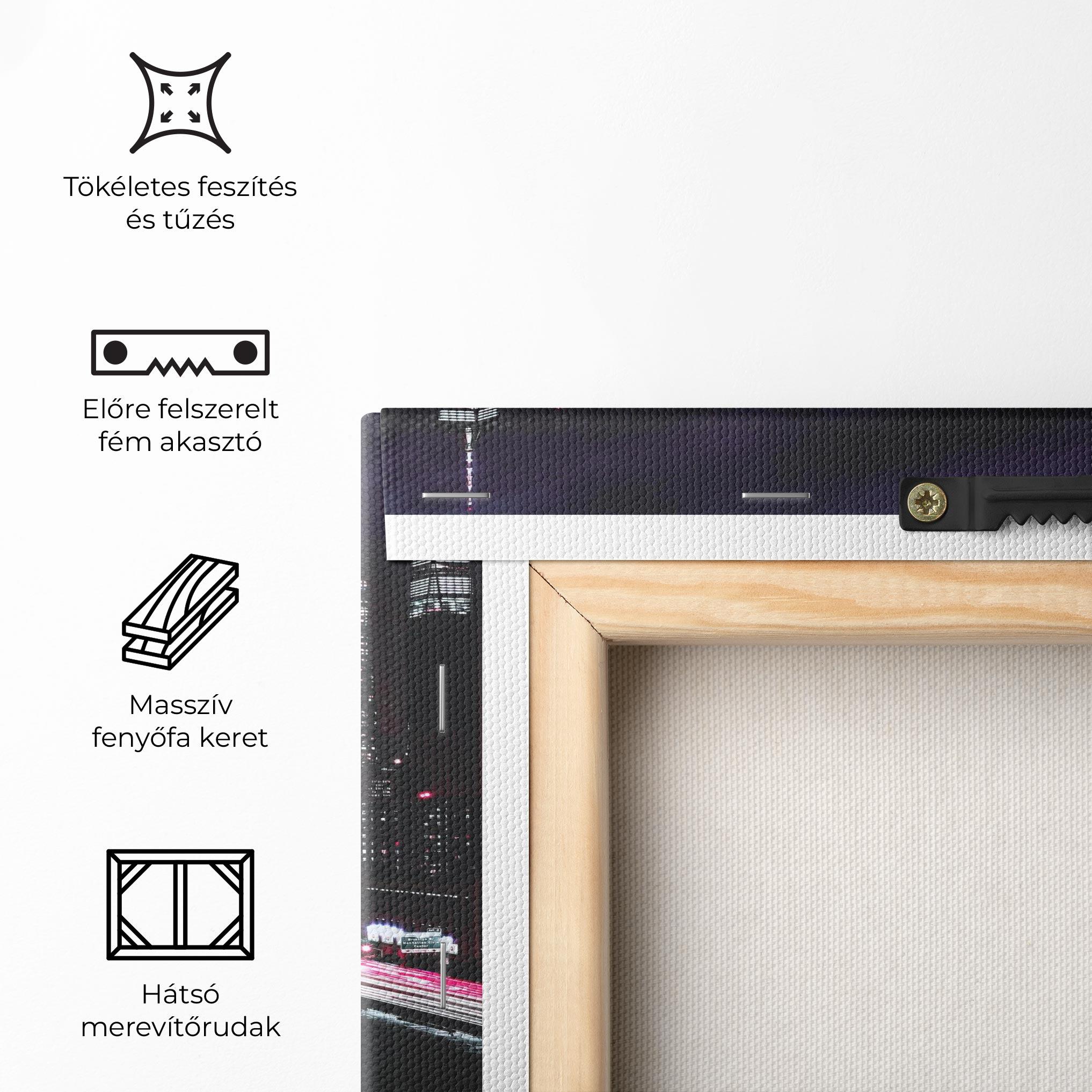 Vászonkép Pink Light City mockup 5