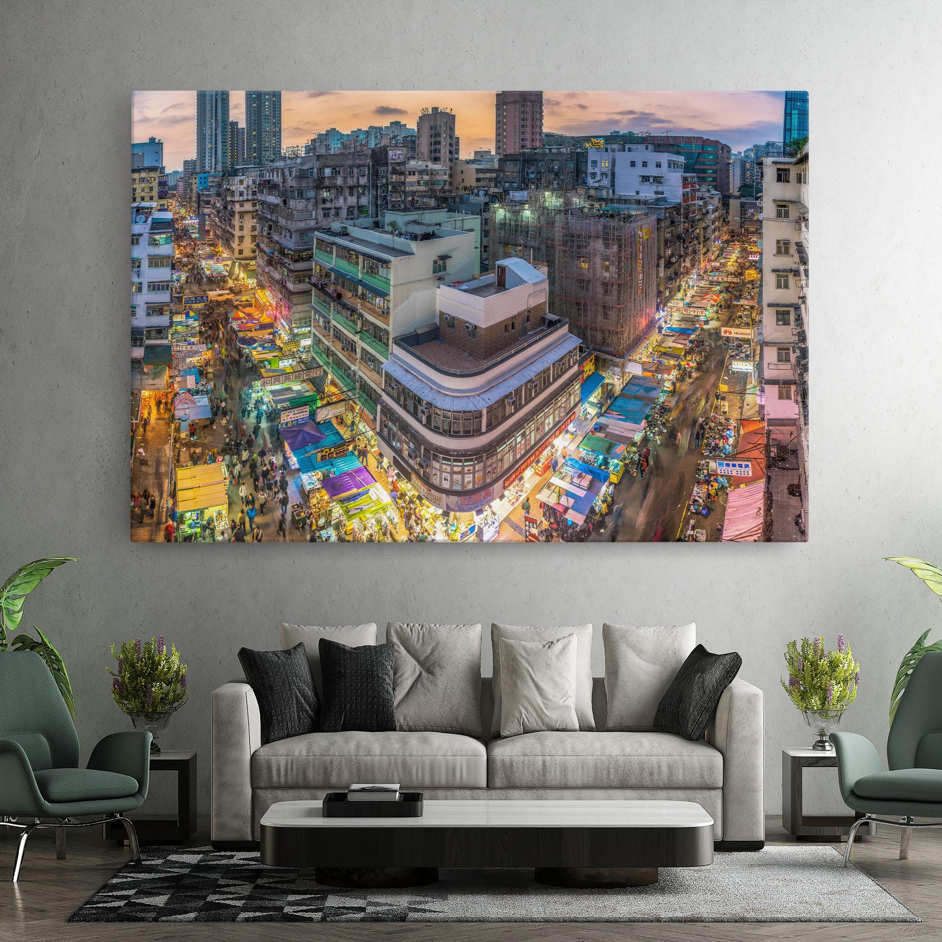 Vászonkép Colorful Building mockup 7