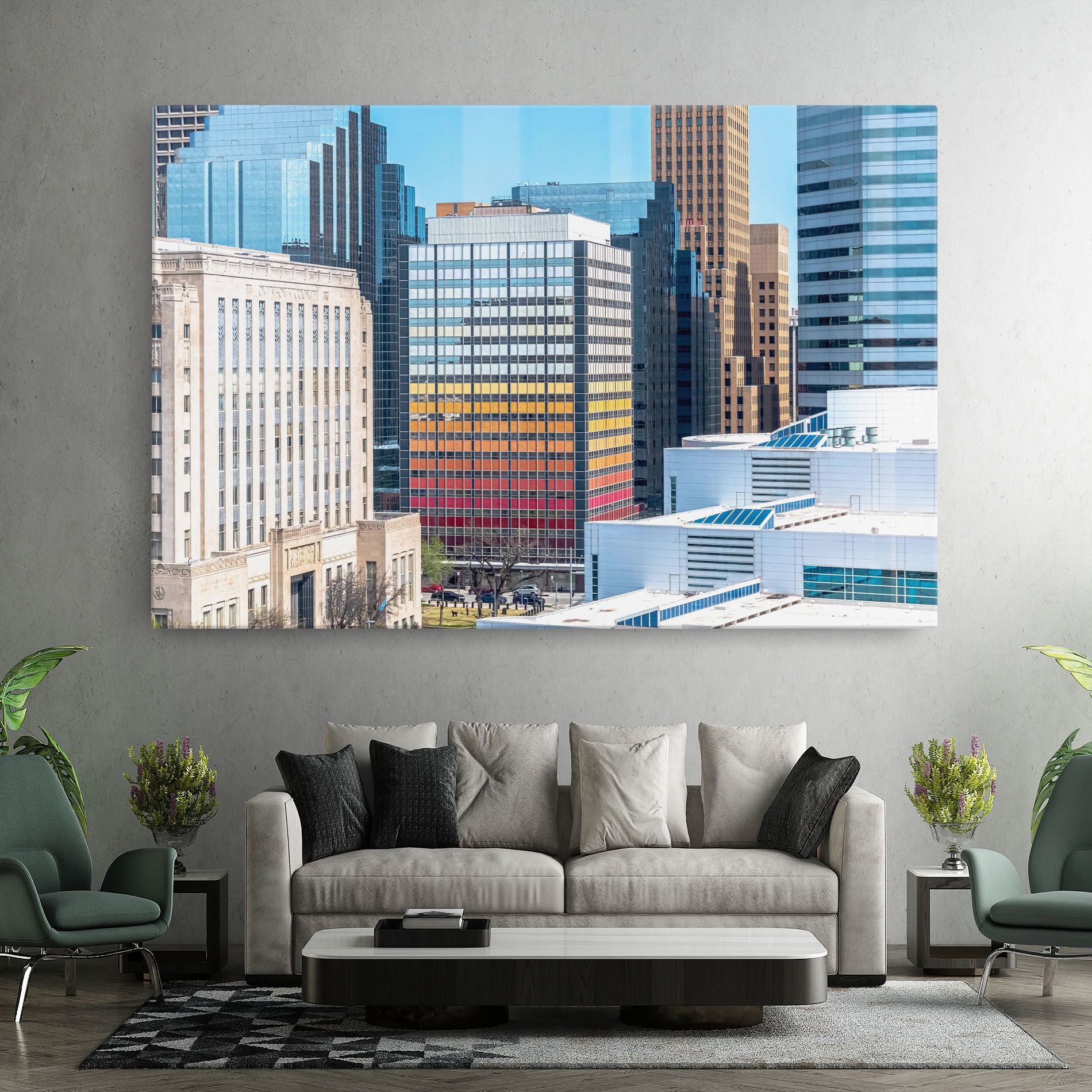 Colorful Urban Building mockup 7