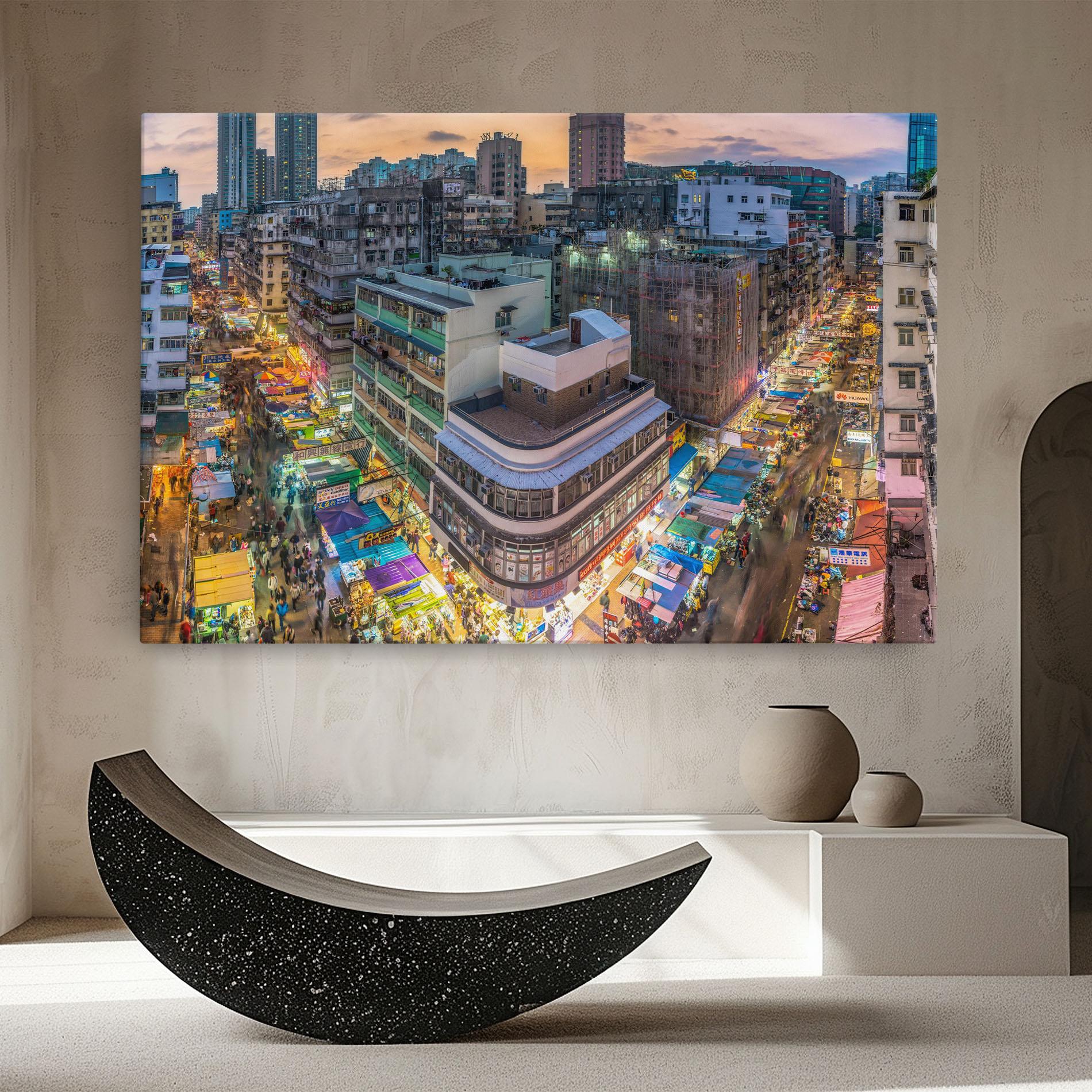 Vászonkép Colorful Building mockup 8