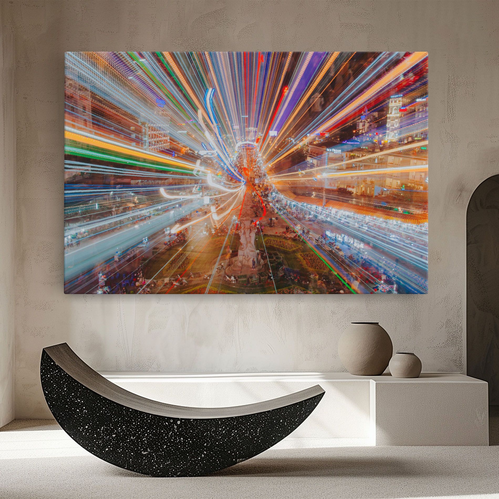 Colorful Light City mockup 8