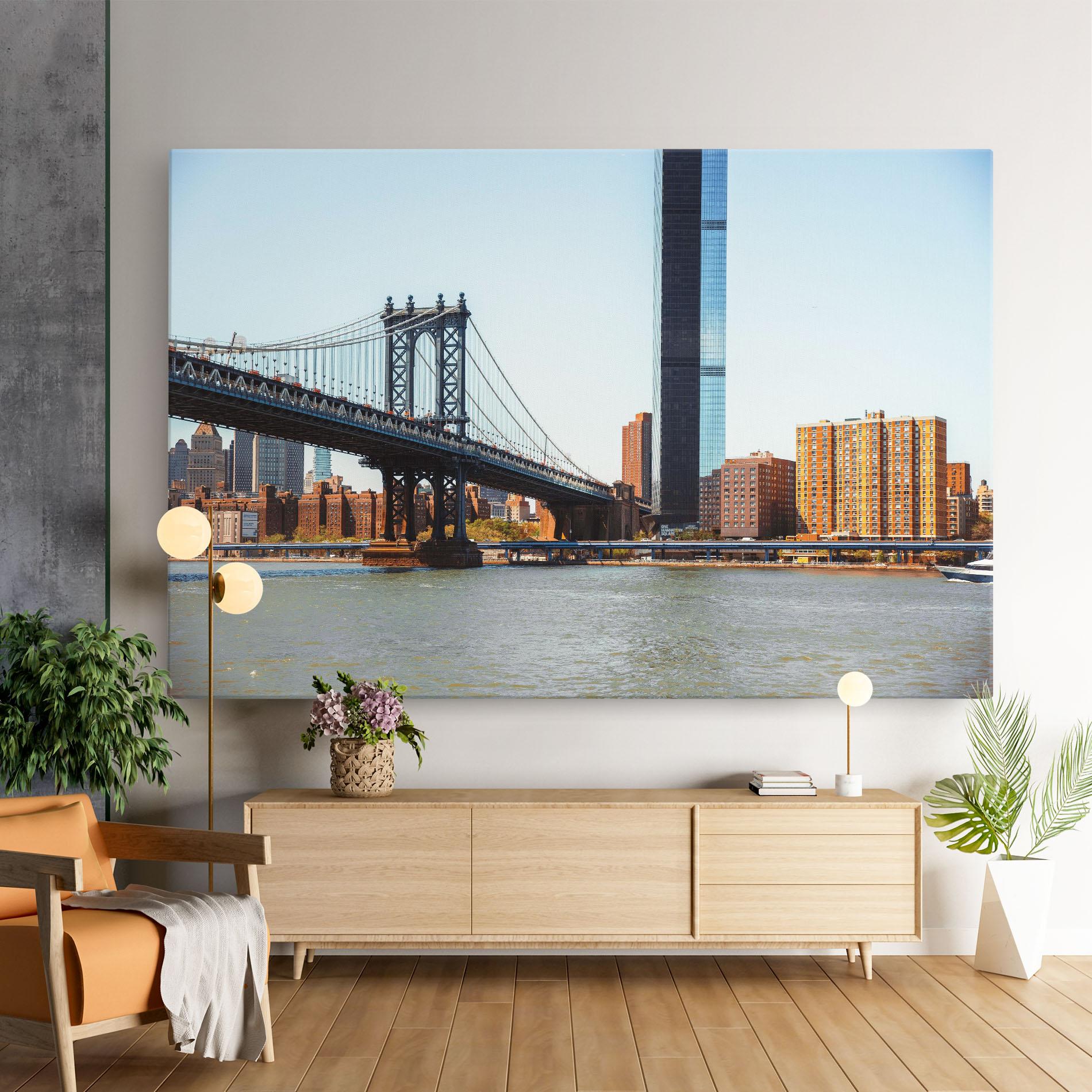 Vászonkép Big City Bridge mockup 9