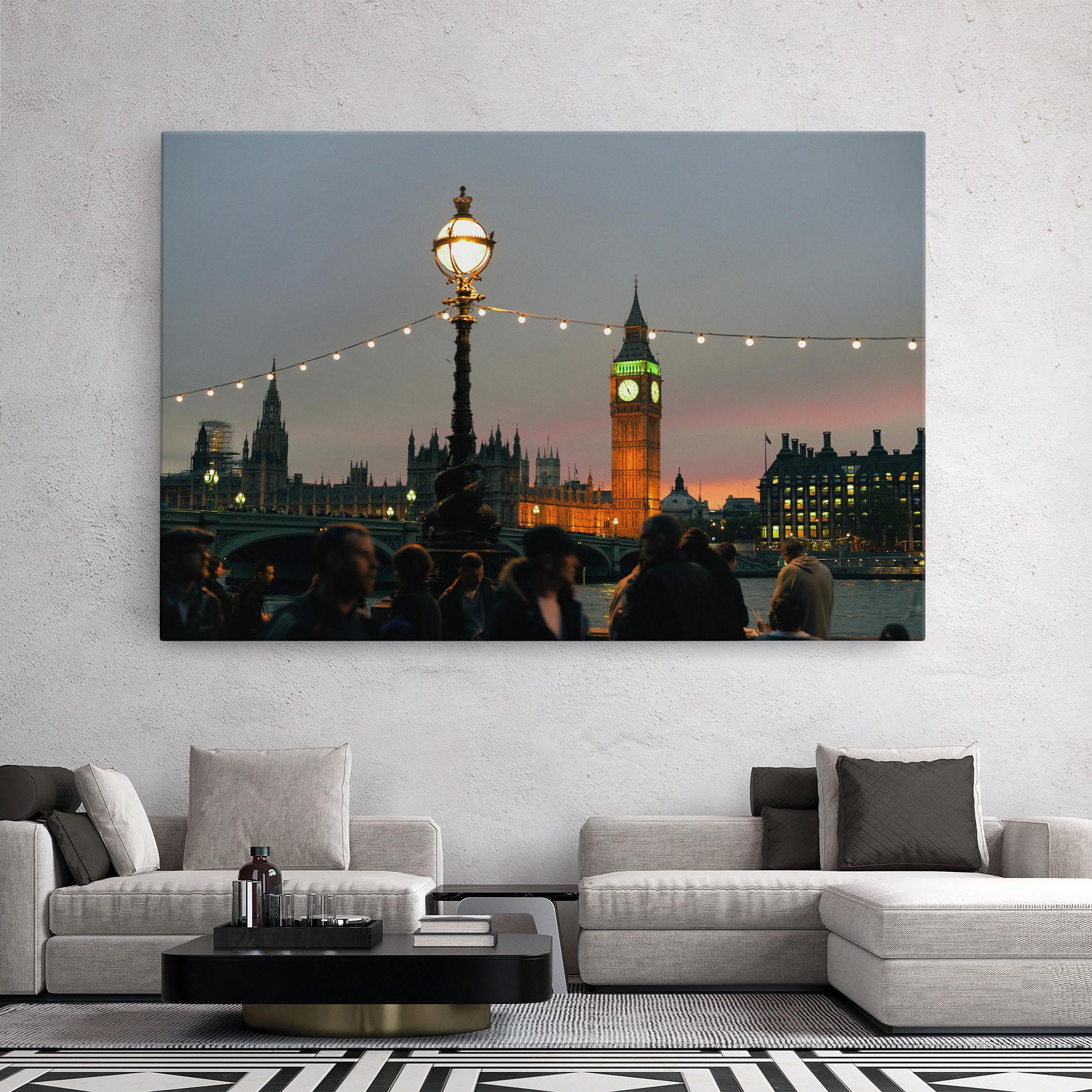 Vászonkép Clock Lights mockup 2